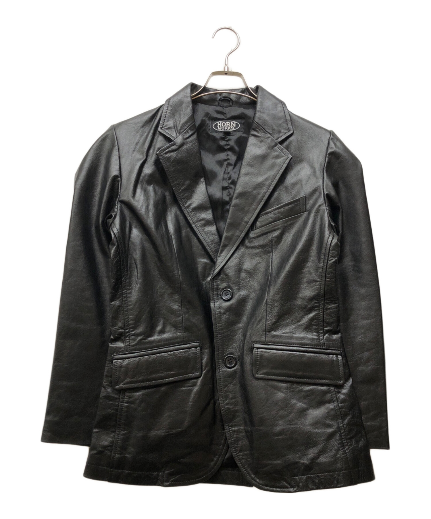 HORN WORKS ホーンワークス レザージャケット Lサイズ 中古品 中古・古着通販】HORN WORKS (ホーンワークス) ダブルライダース