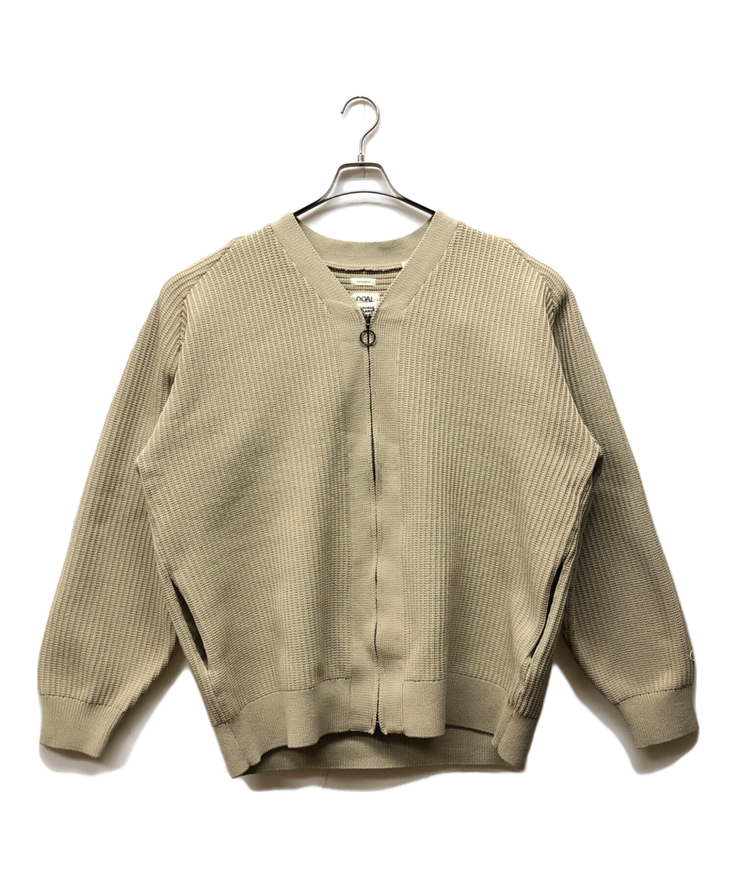 中古・古着通販】nanamica (ナナミカ) 5G Zip Cardigan ベージュ