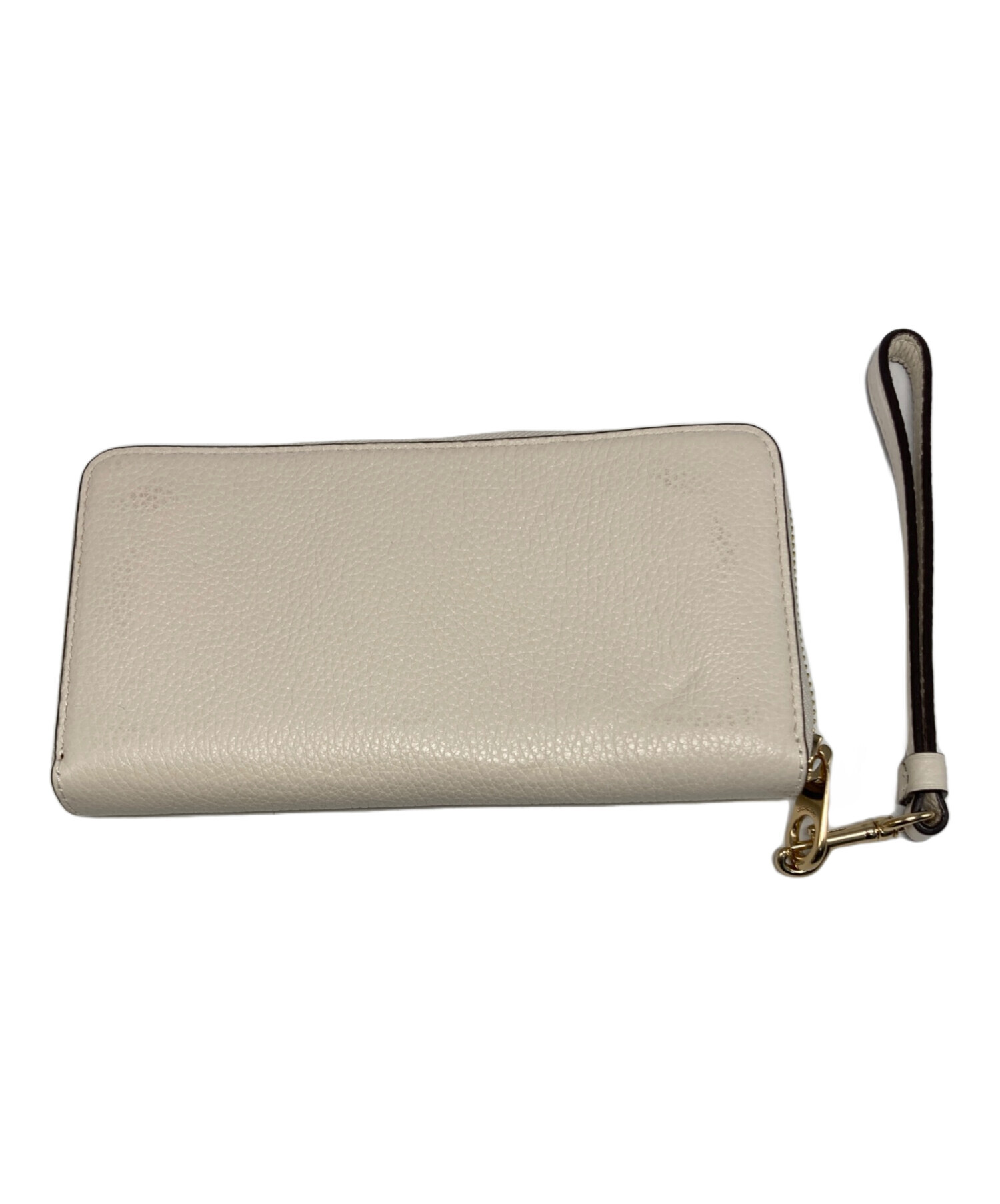 中古・古着通販】COACH (コーチ) ラウンドジップウォレット ホワイト 