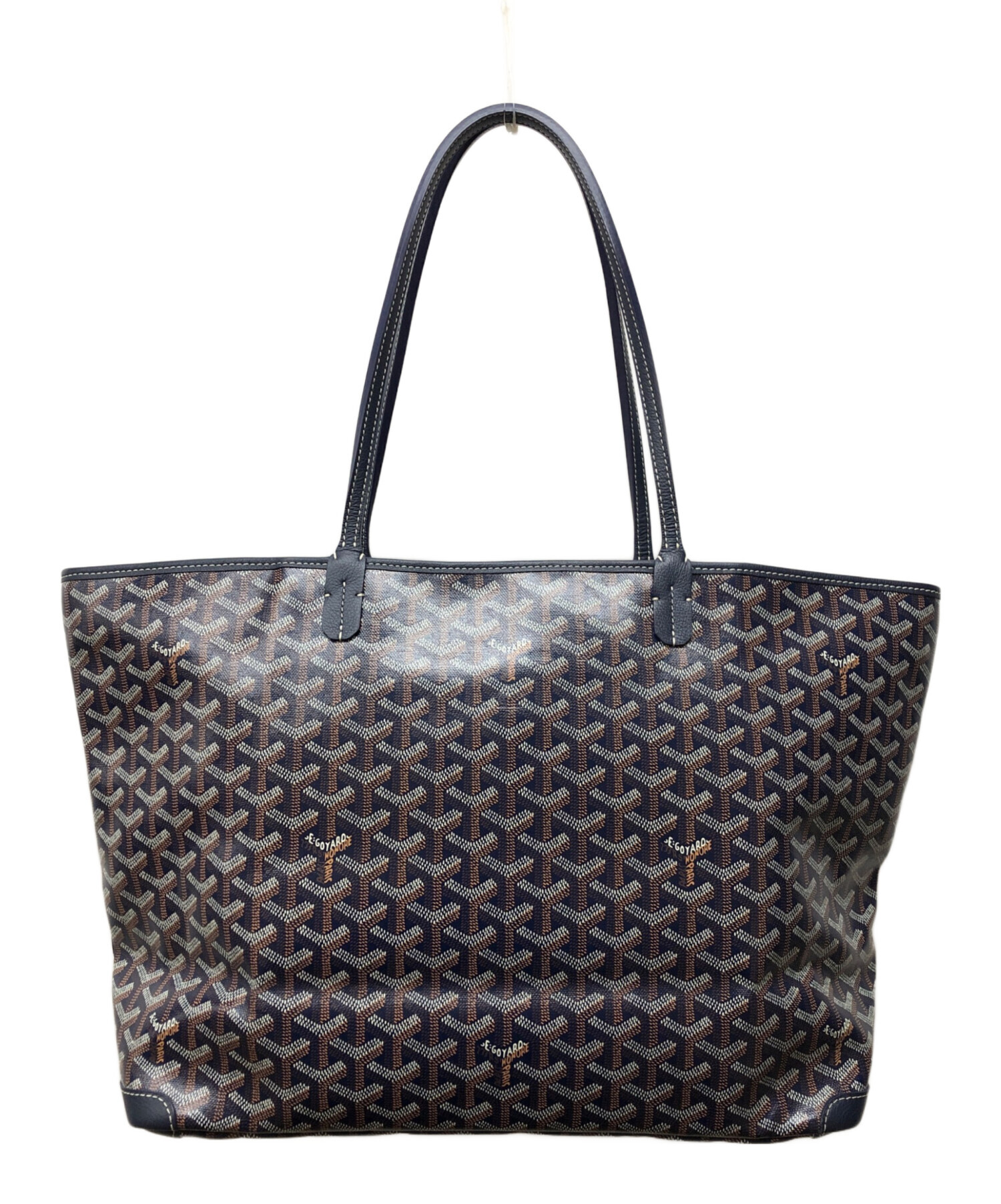 【中古】 GOYARD （ゴヤール） トートバッグ【専用です】 中古・古着通販】GOYARD (ゴヤール) トートバッグ ネイビー｜ブランド