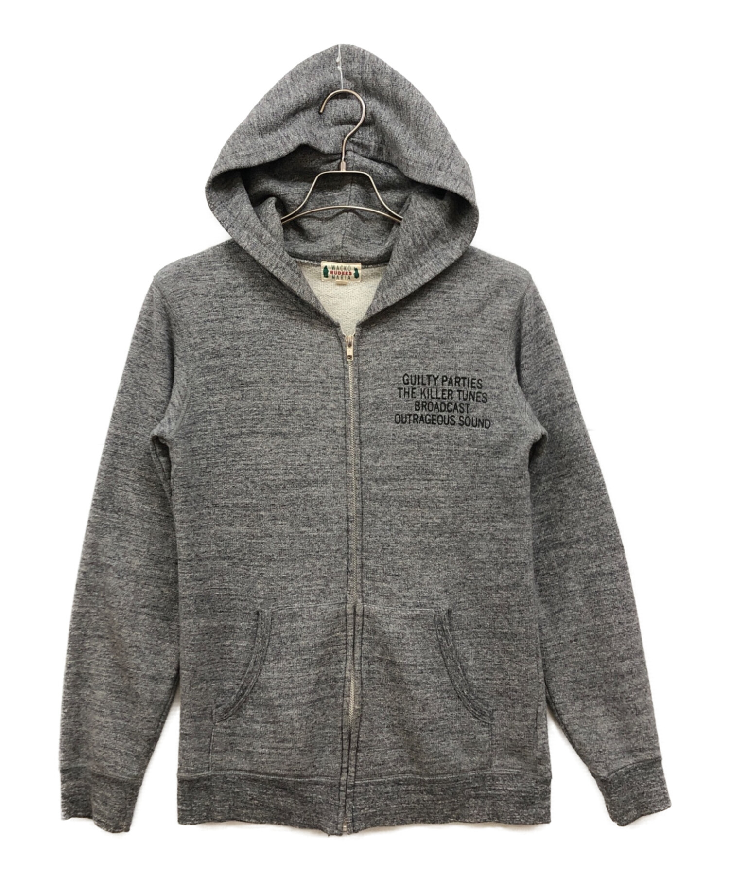 WACKO MARIA グレー パーカー 中古・古着通販】WACKO MARIA (ワコマリア) ジップパーカー グレー