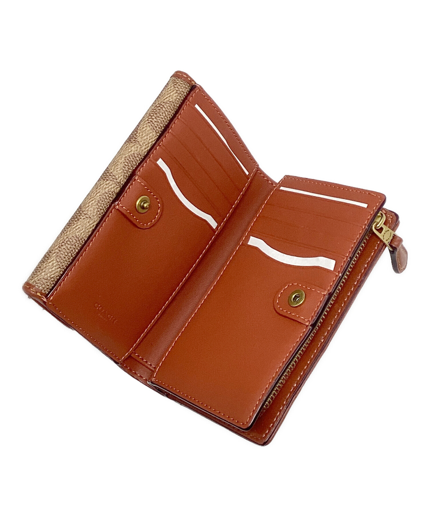 中古・古着通販】COACH (コーチ) 財布 ブラウン｜ブランド・古着通販