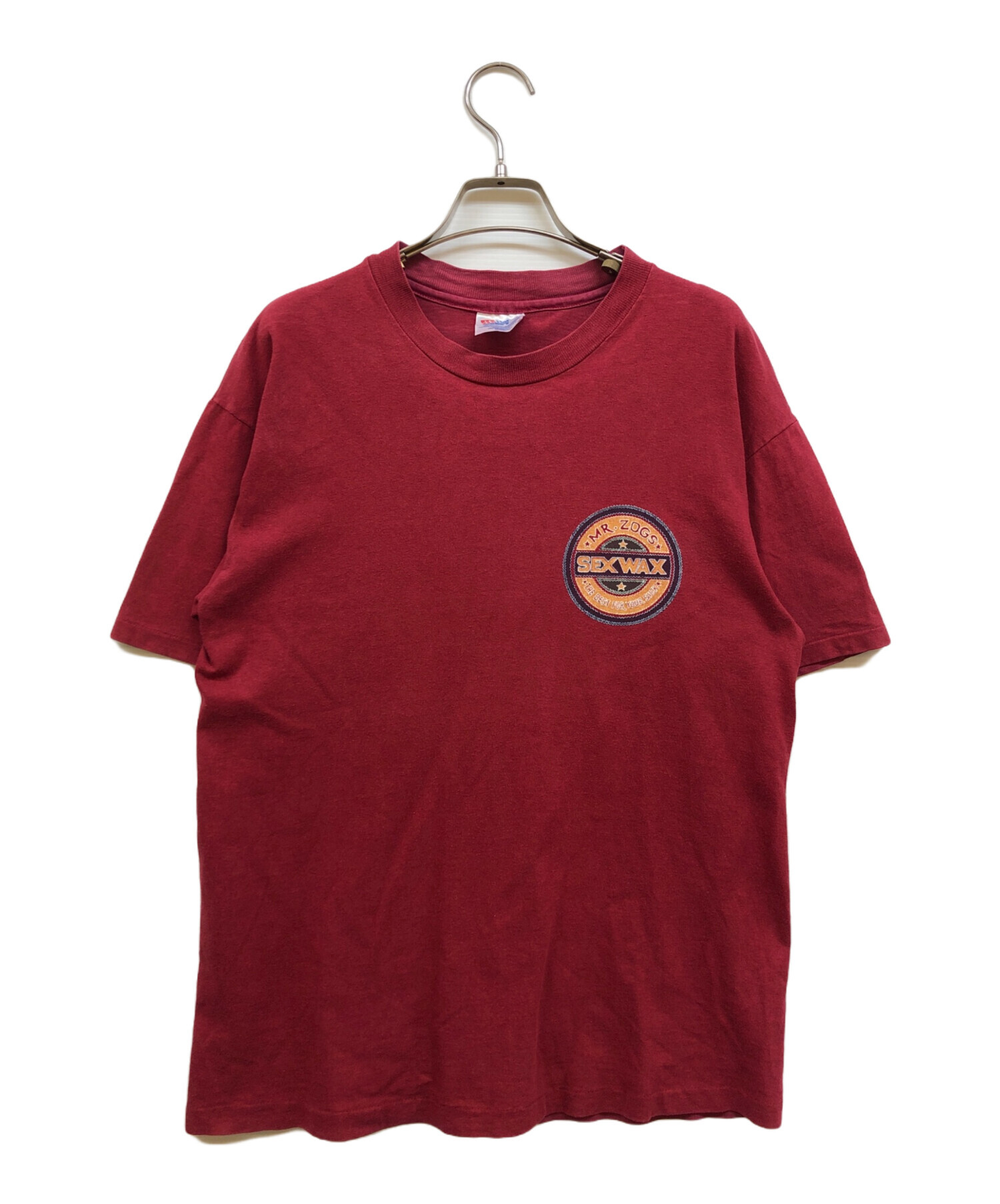 中古・古着通販】Hanes (ヘインズ) 90s プリントtシャツ レッド サイズ 