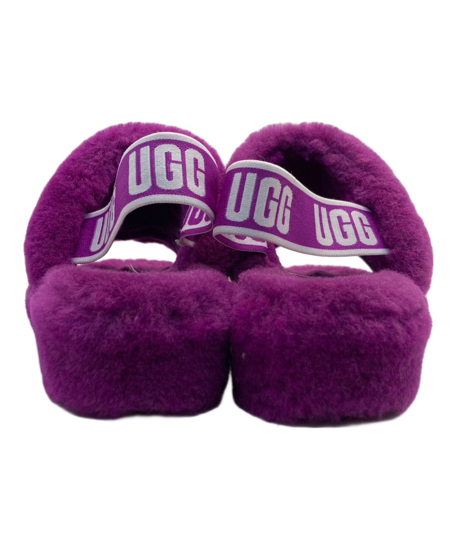 【正規品】UGG アグ イヤーマフ　希少カラー ピンクパープル 中古・古着通販】UGG (アグ) FLUFF YEAH SLIDE パープル サイズ:23
