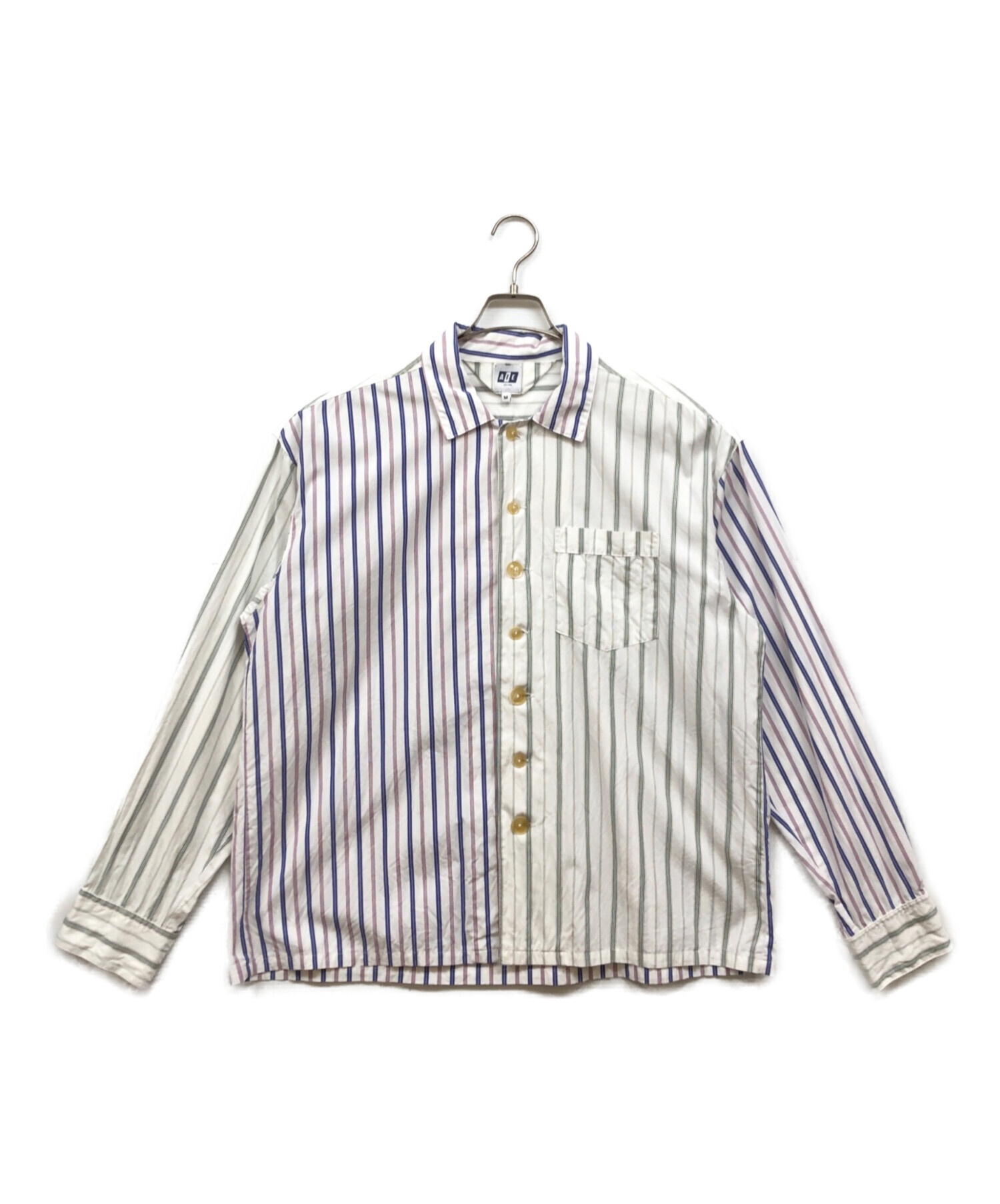 中古・古着通販】AiE (エーアイイー) ストライプシャツ アイボリー