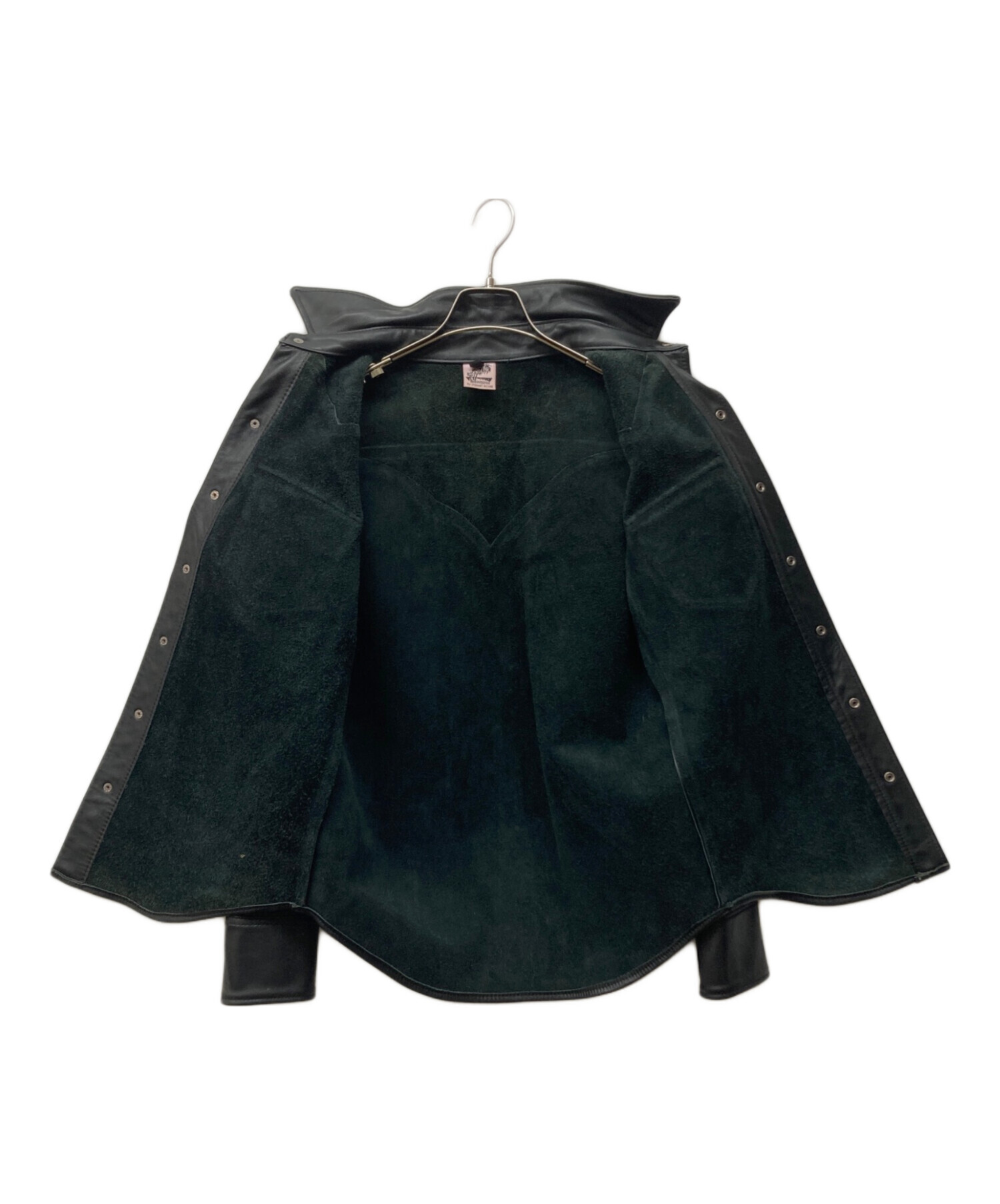 中古・古着通販】Reminiscence (レミニセンス) レザーウエスタンシャツ