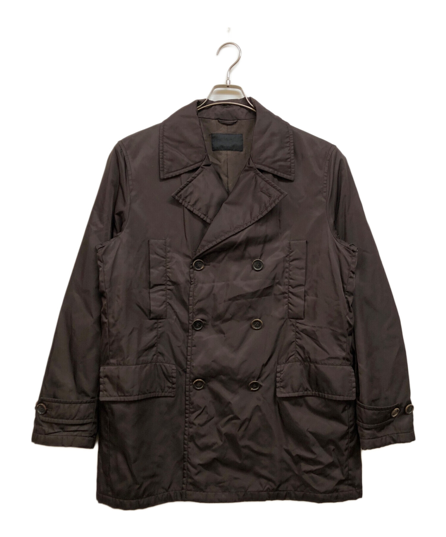 中古・古着通販】PRADA (プラダ) ナイロンキルティングPコート 