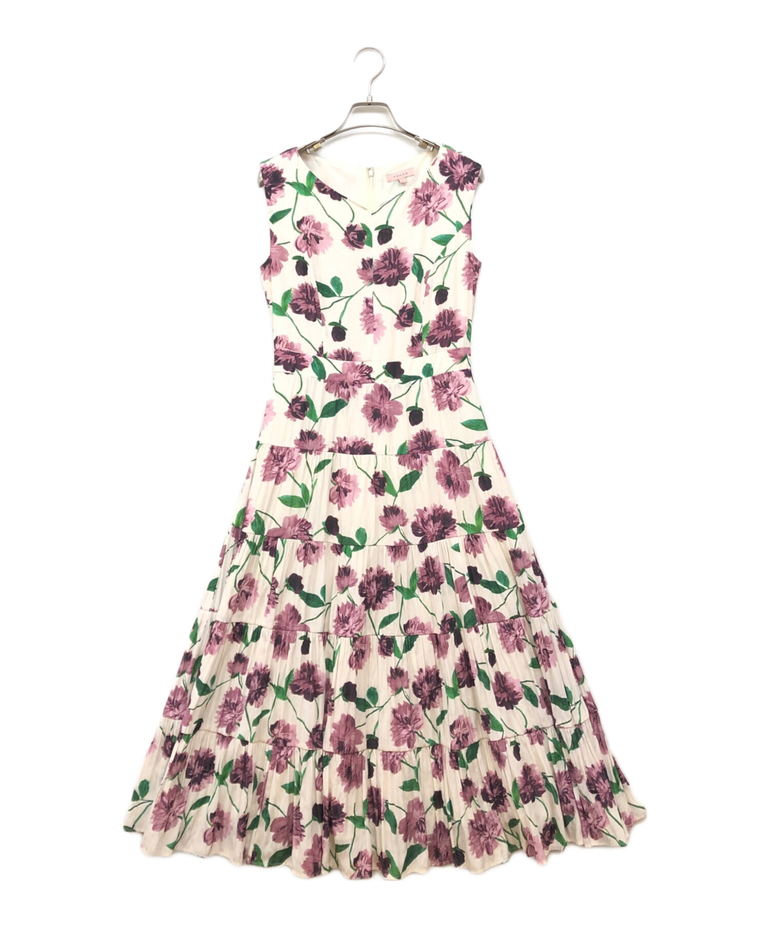 TOCCA パープルドレス　110 中古・古着通販】TOCCA (トッカ) ROSA LONG DRESS ロングドレス