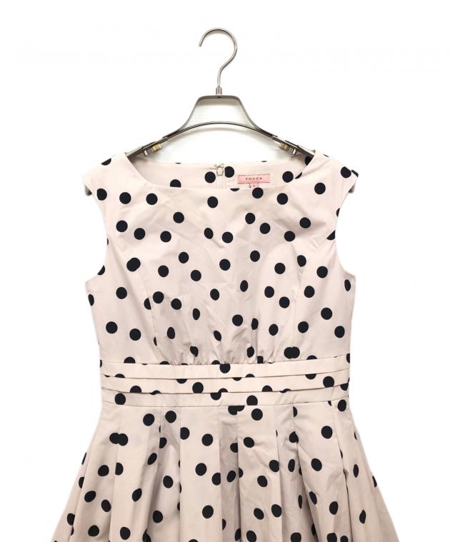 中古・古着通販】TOCCA (トッカ) POLKA RAIN ドット柄ドレス ブラック 