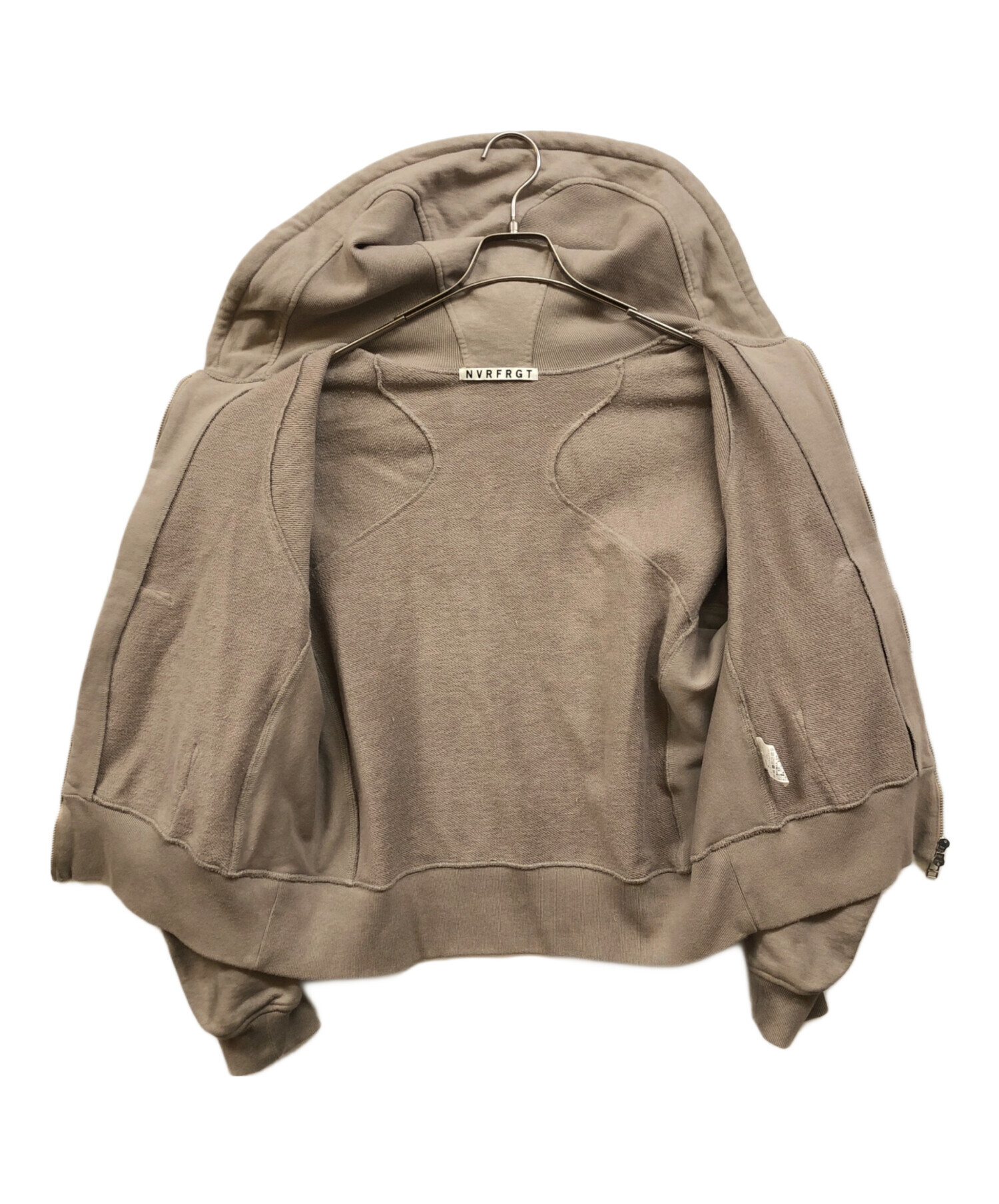 NVRFRGT PANELLED ZIP UP HOODIE 【公式通販】