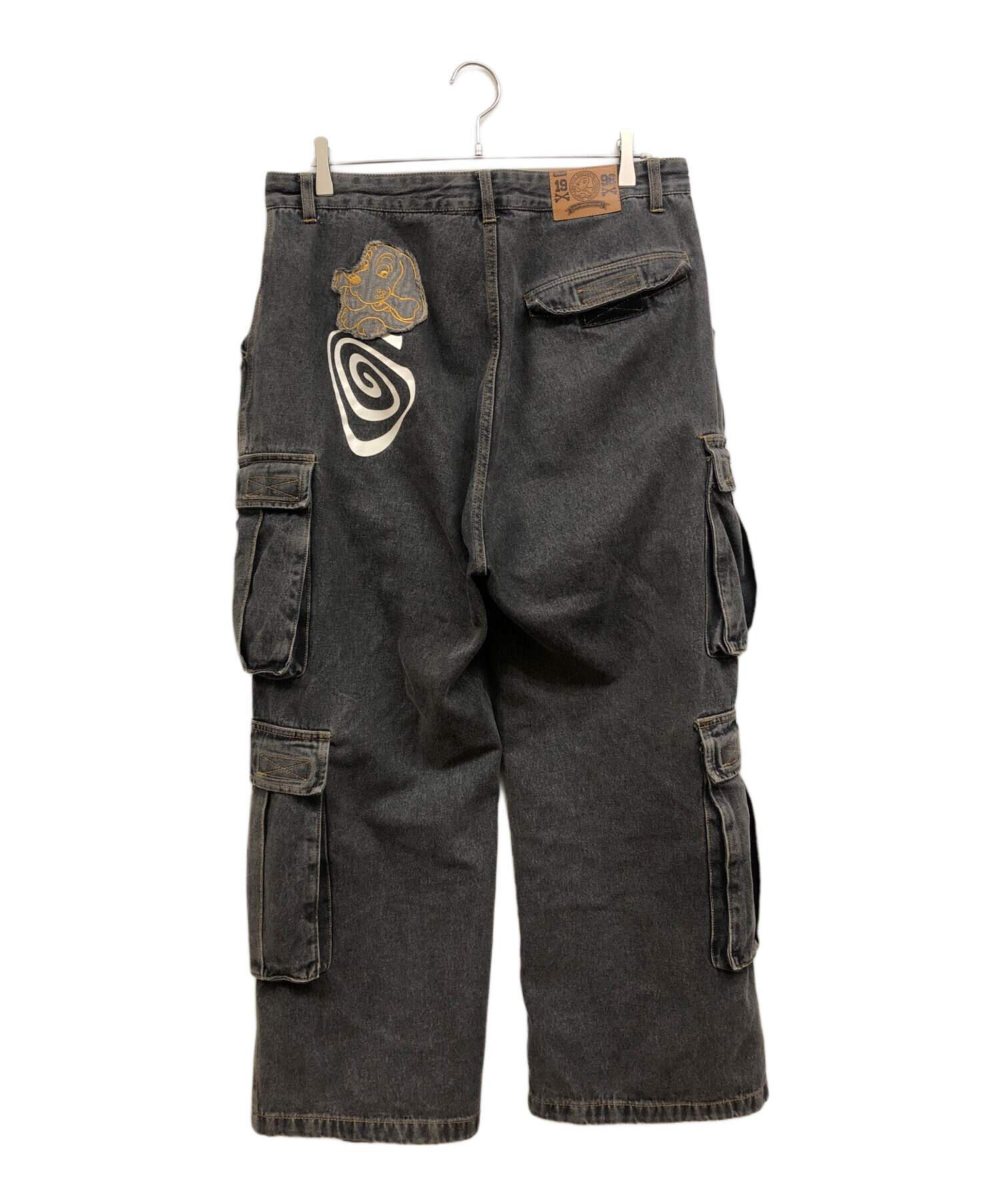 中古・古着通販】GALFY (ガルフィー) ぐるグニャデニムカーゴ グレー