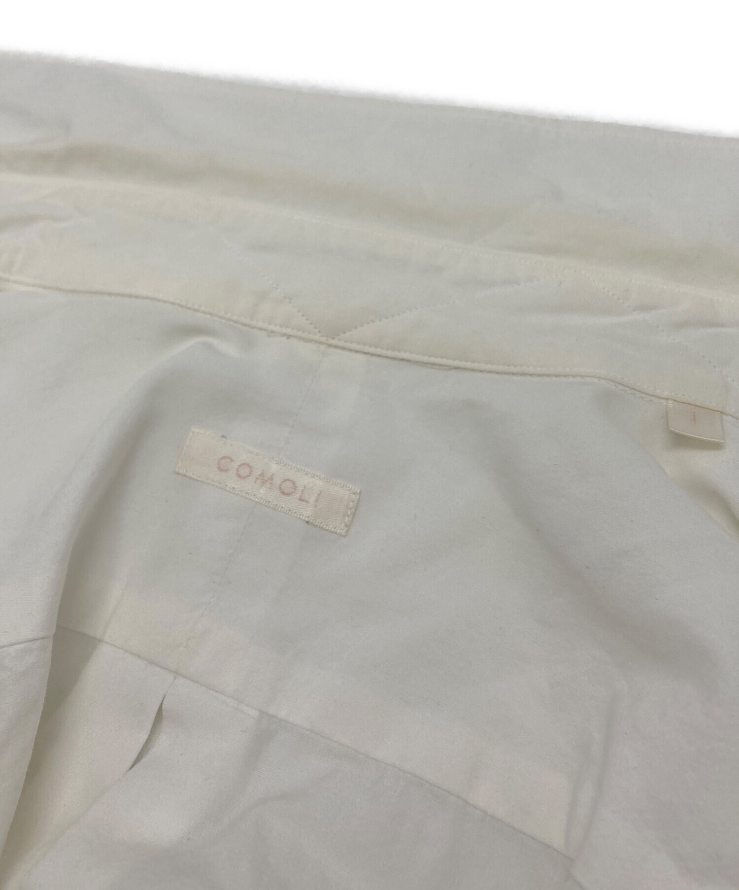 中古・古着通販】COMOLI (コモリ) コモリシャツ ホワイト サイズ:1