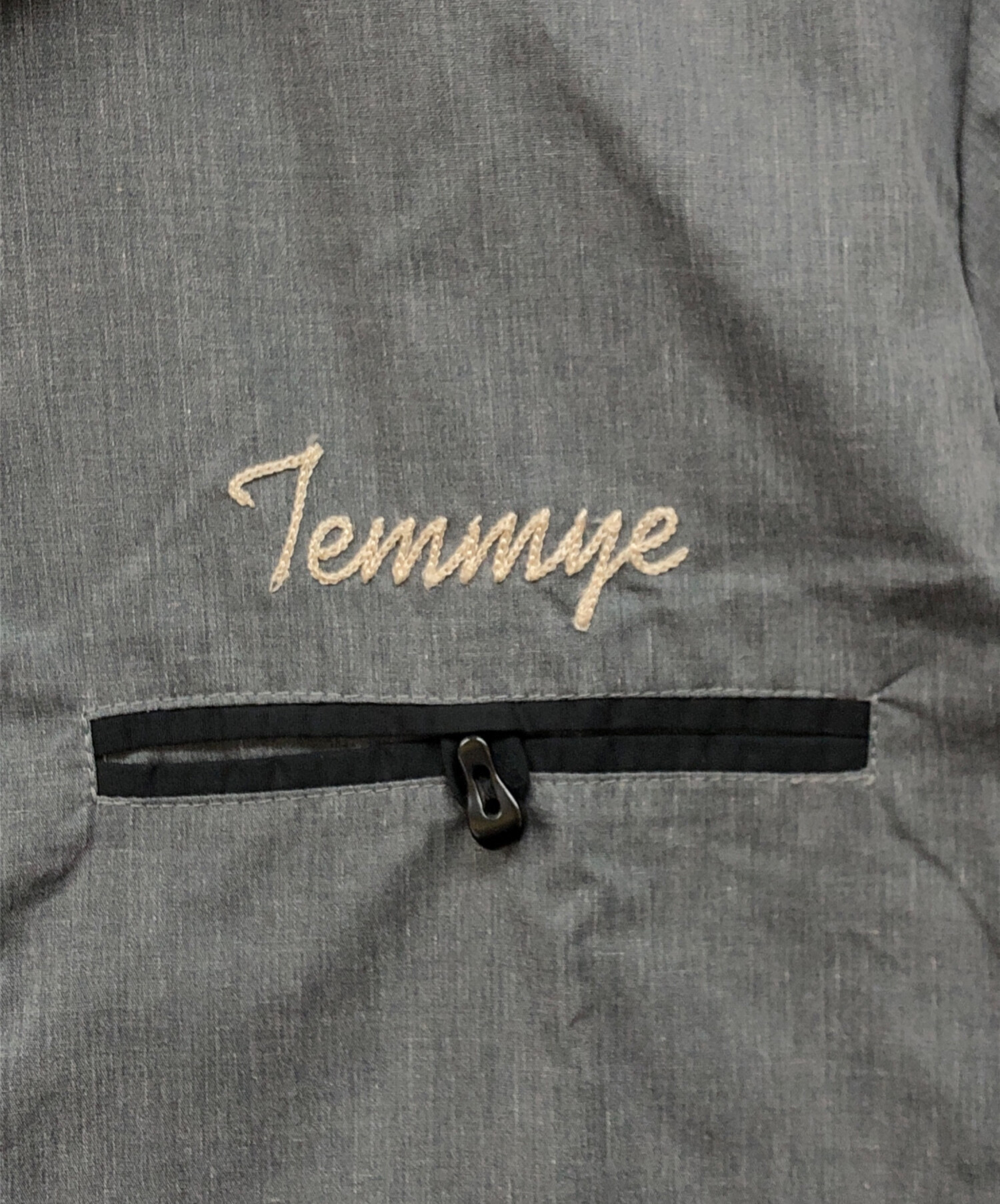 m*n様 TEMMYE ボウリングシャツ Lサイズ グレー黒 中古・古着通販】TEMMYE (ティミー) ボーリングシャツ グレー×ブラック