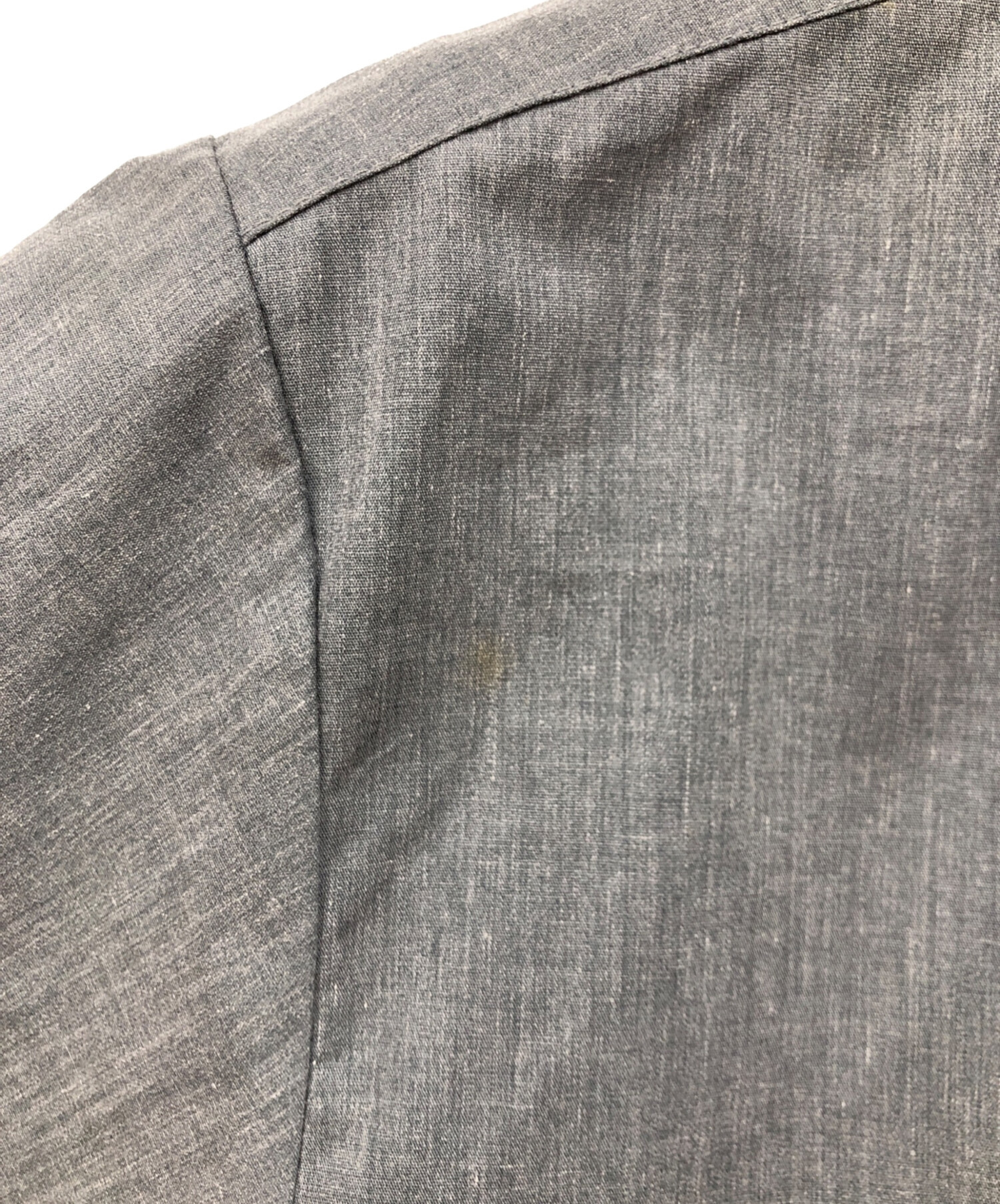 中古・古着通販】TEMMYE (ティミー) ボーリングシャツ グレー×ブラック