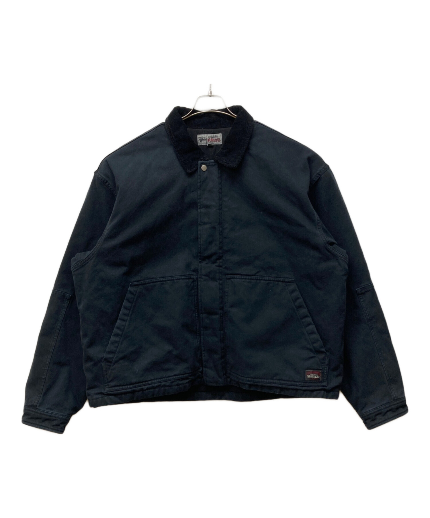 中古・古着通販】stussy (ステューシー) WORKGEAR JACKET ブラック