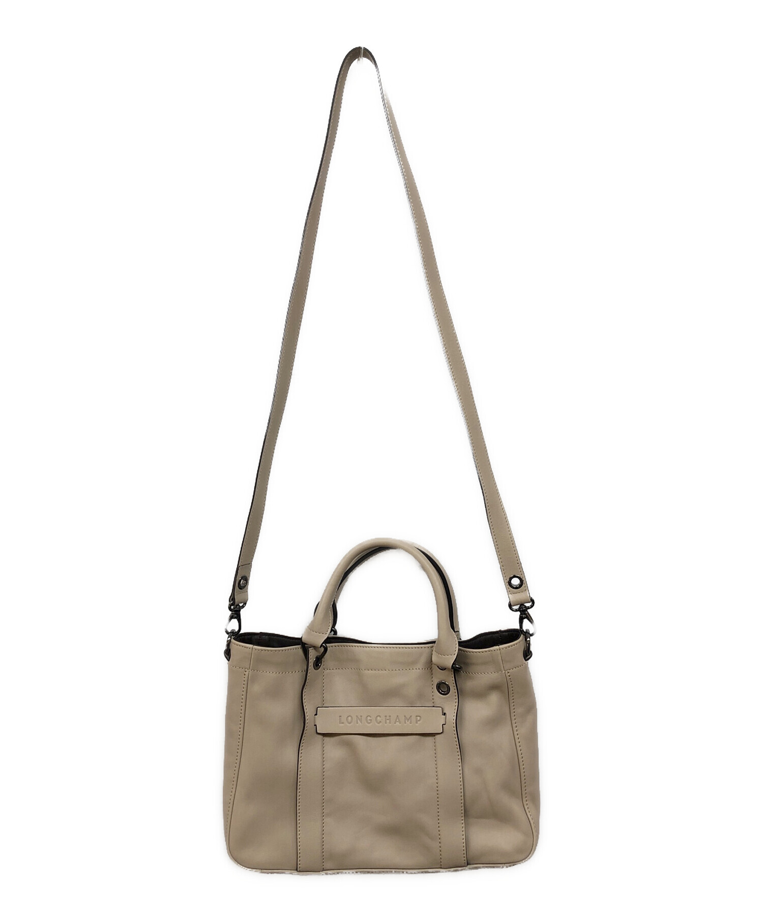 中古・古着通販】LONGCHAMP (ロンシャン) 3D レザー2WAYバッグ