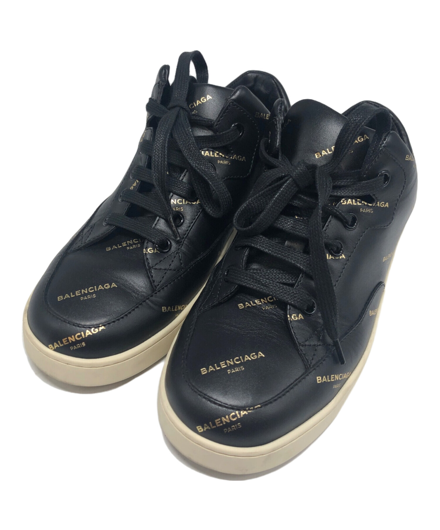 中古・古着通販】BALENCIAGA (バレンシアガ) ロゴスニーカー ブラック