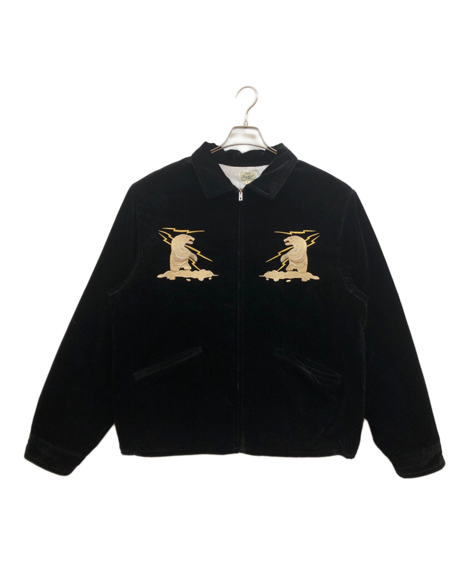中古・古着通販】GOLD (ゴールド) VELVETEEN ALASKA JACKET ブラック