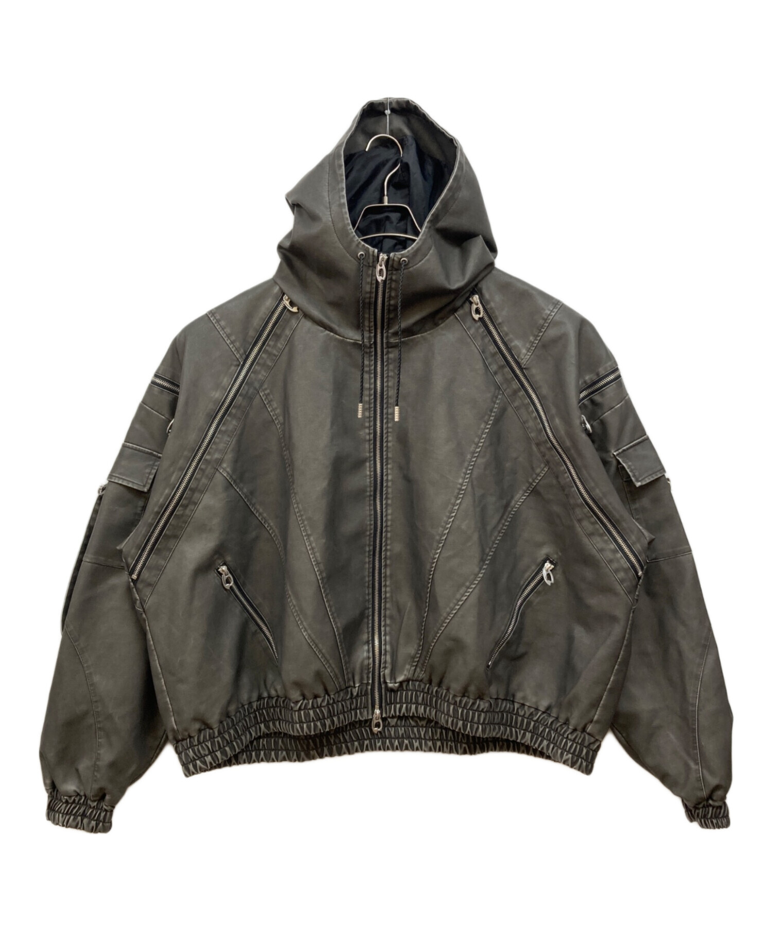 DIG YOUR OWN GRAVE】LEATHER ZIP HOODY 【公式通販】 DIG YOUR OWN GRAVE】LEATHER ZIP HOODY 【公式通販】
