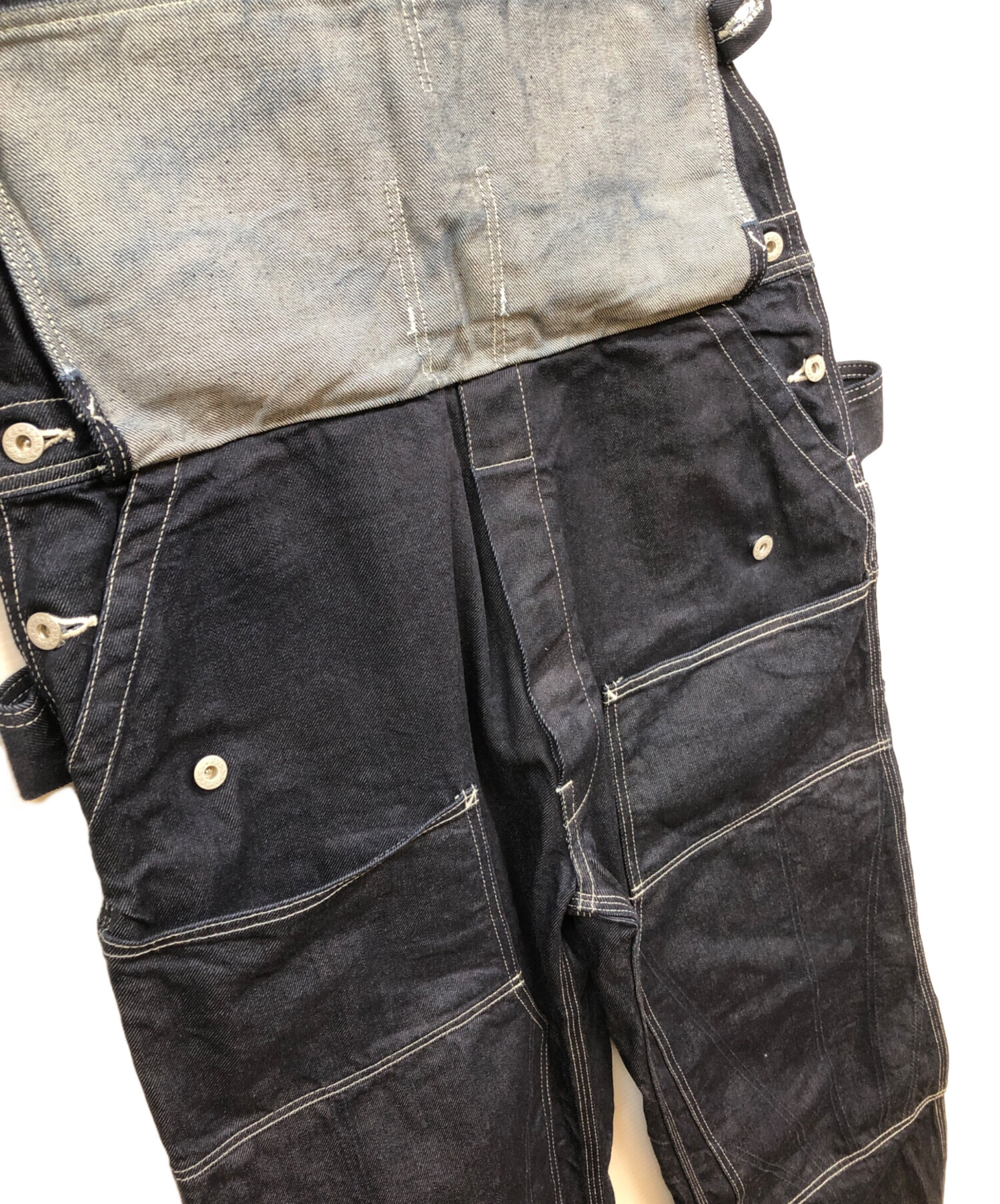 中古・古着通販】EVISU (エヴィス) オーバーオール インディゴ サイズ
