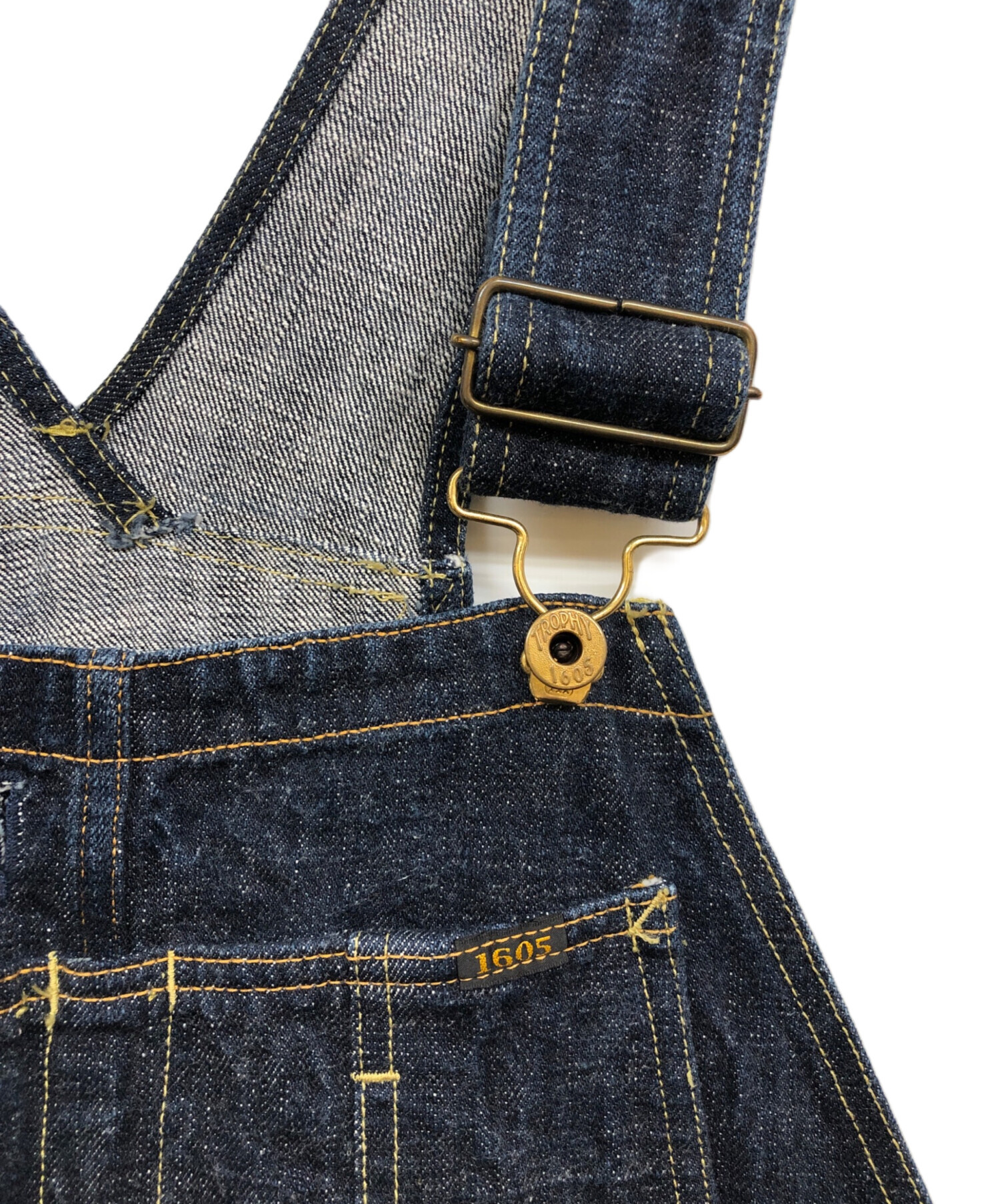 68▢TROPHY CLOTHING ダブルニーオーバーオール TS1225-1 中古・古着通販】TROPHY CLOTHING (トロフィークロージング) 1603W