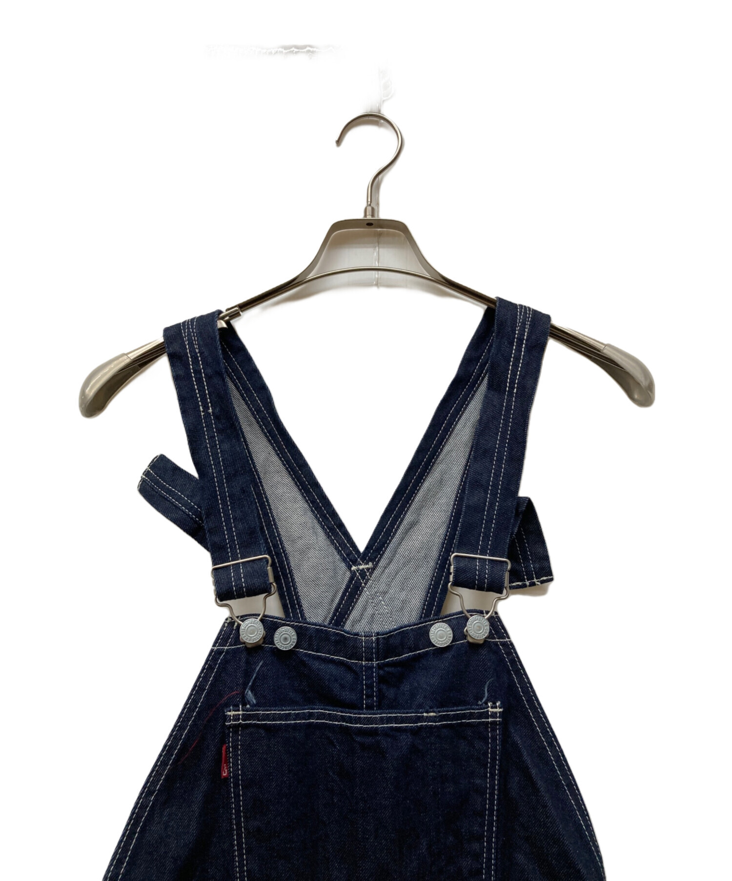 EVISU ダブルニーオーバーオール サロペット 中古・古着通販】EVISU (エヴィス) ダブルニーオーバーオール