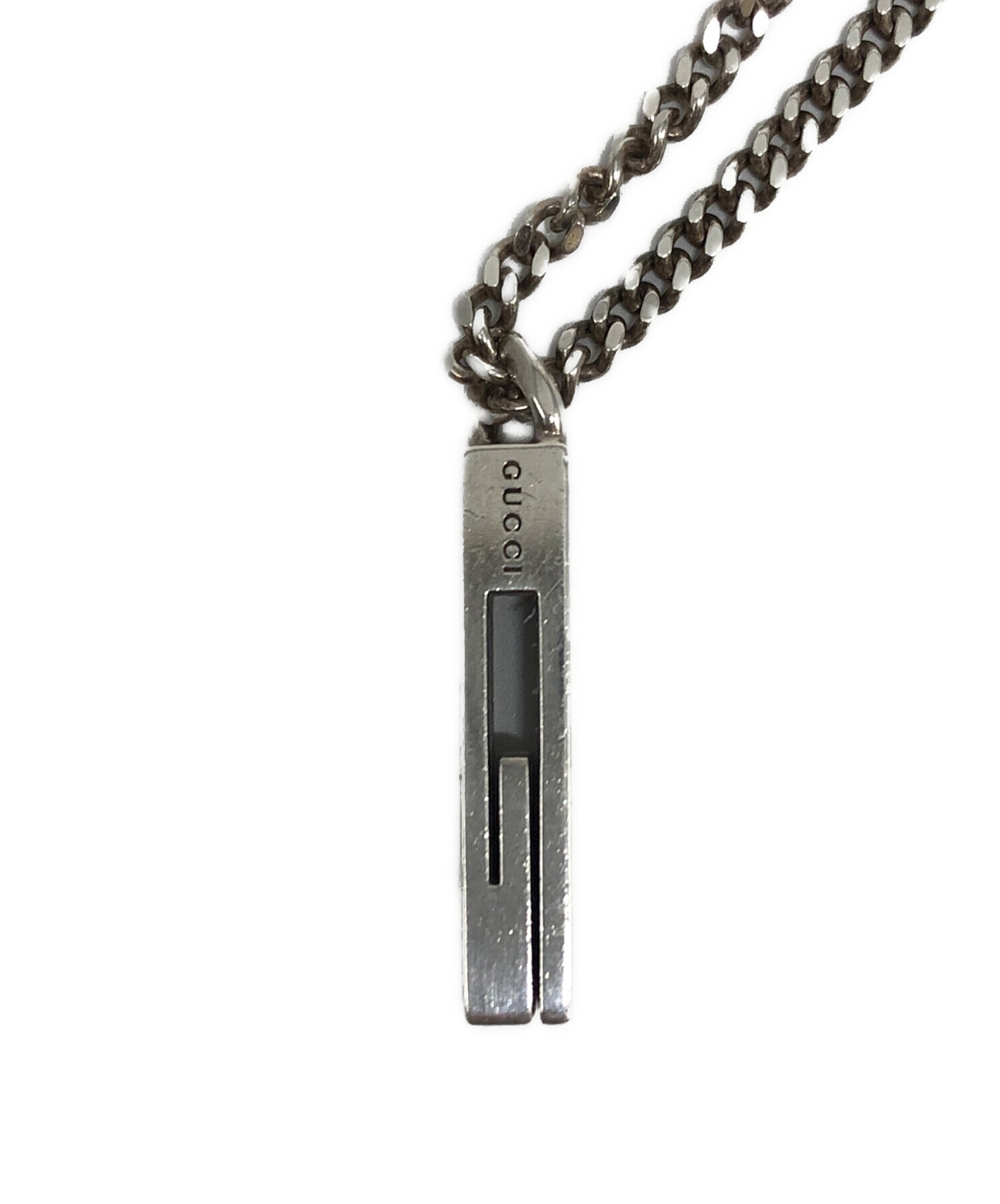 中古・古着通販】GUCCI (グッチ) Gモチーフカットアウトネックレス 
