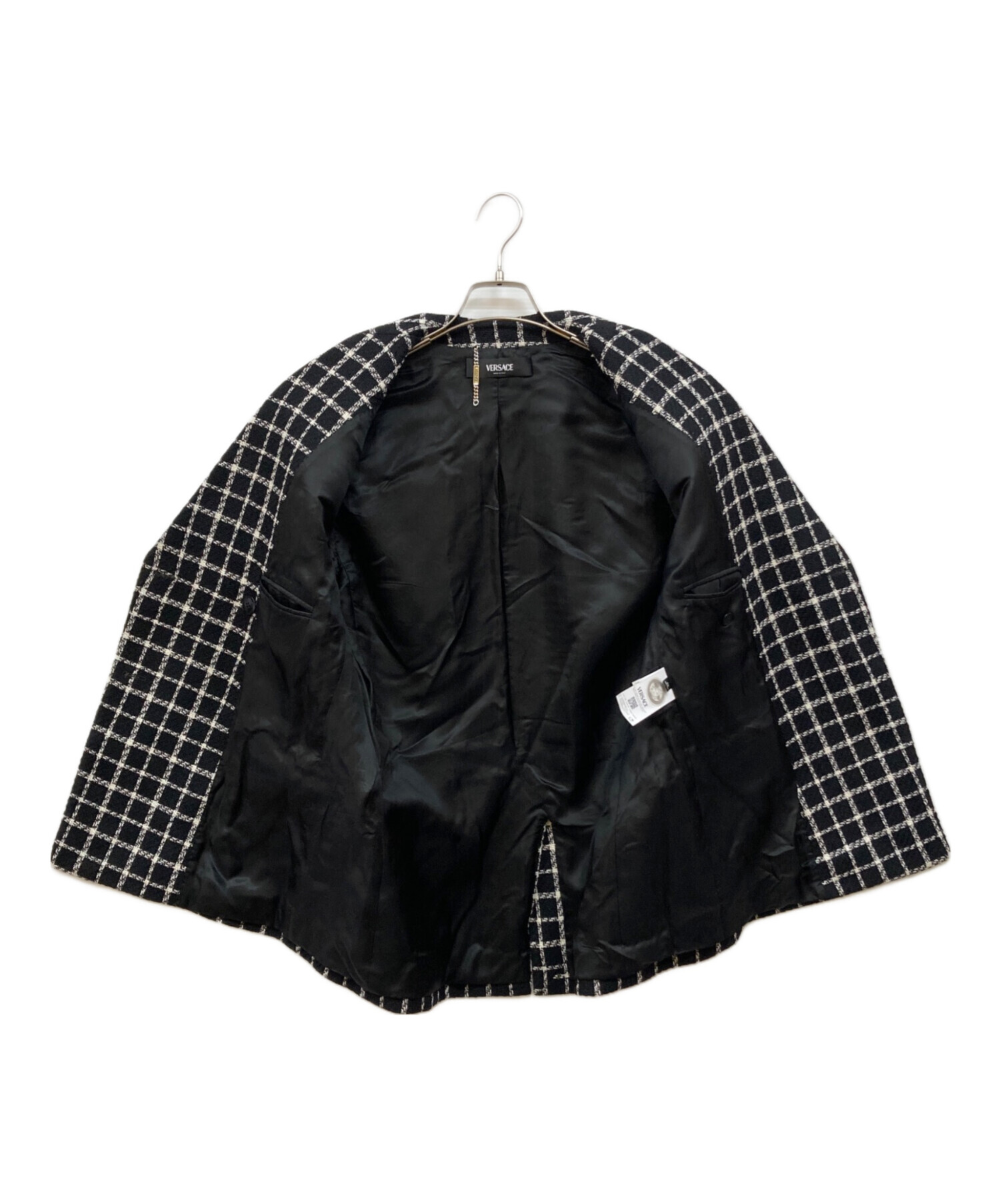 中古・古着通販】VERSACE (ヴェルサーチェ) ウール混ツイード ダブル