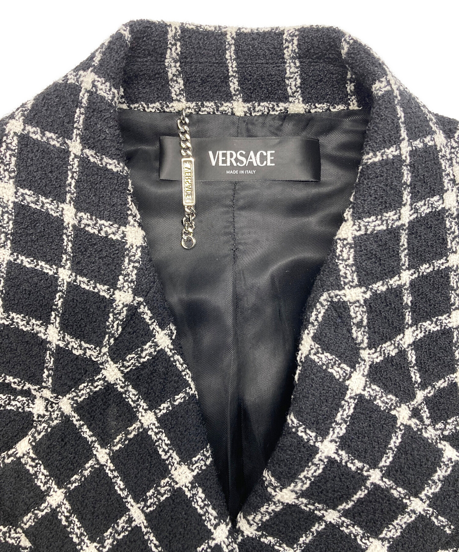 中古・古着通販】VERSACE (ヴェルサーチェ) ウール混ツイード ダブル