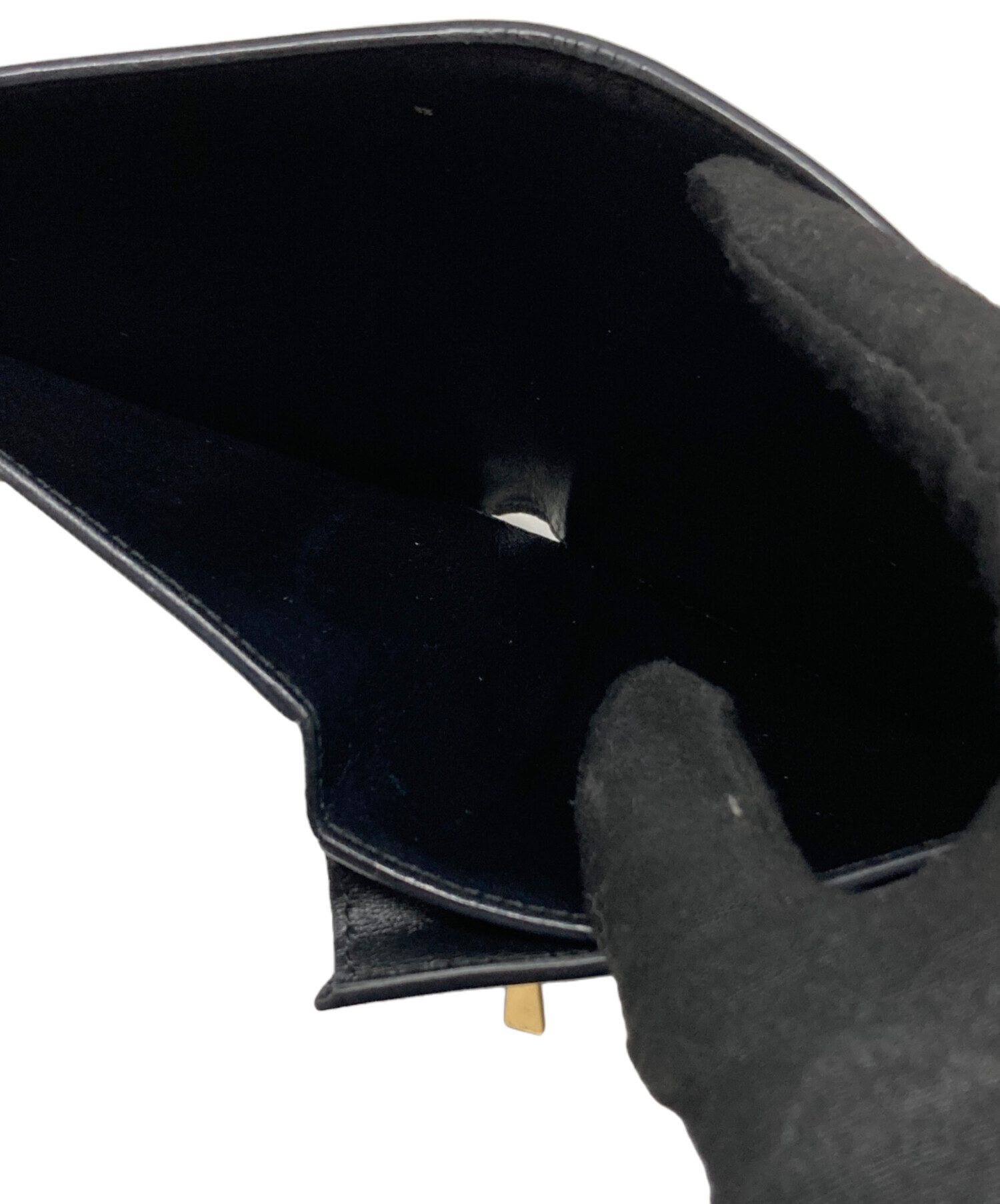 中古・古着通販】CELINE (セリーヌ) 2つ折り財布 ブラック｜ブランド