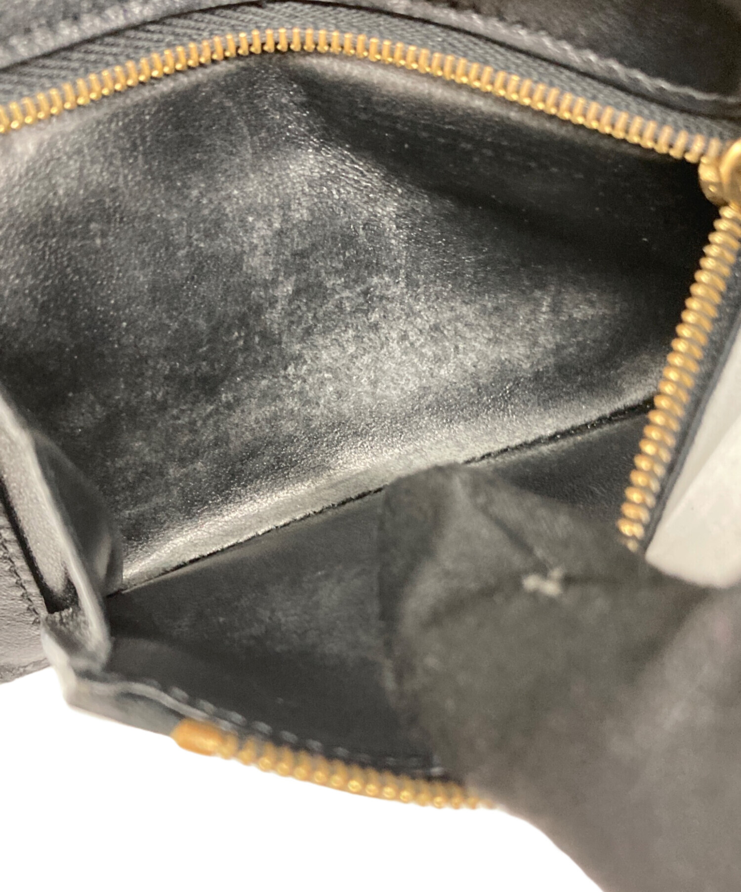 中古・古着通販】CELINE (セリーヌ) 2つ折り財布 ブラック｜ブランド