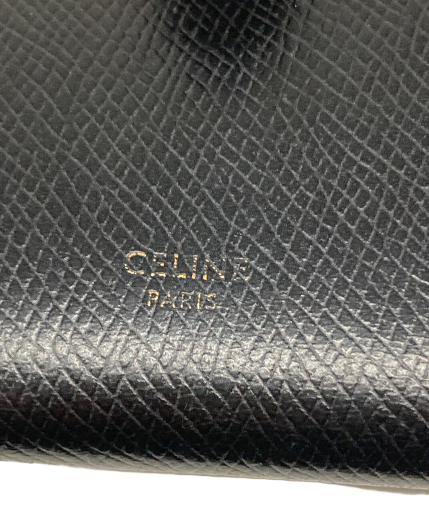 中古・古着通販】CELINE (セリーヌ) 2つ折り財布 ブラック｜ブランド