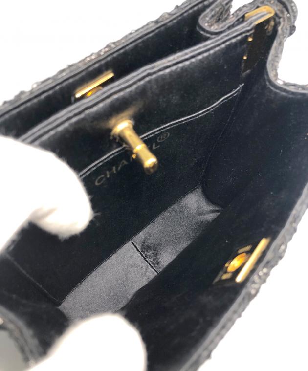 中古・古着通販】CHANEL (シャネル) ハンドバッグ ブラック｜ブランド