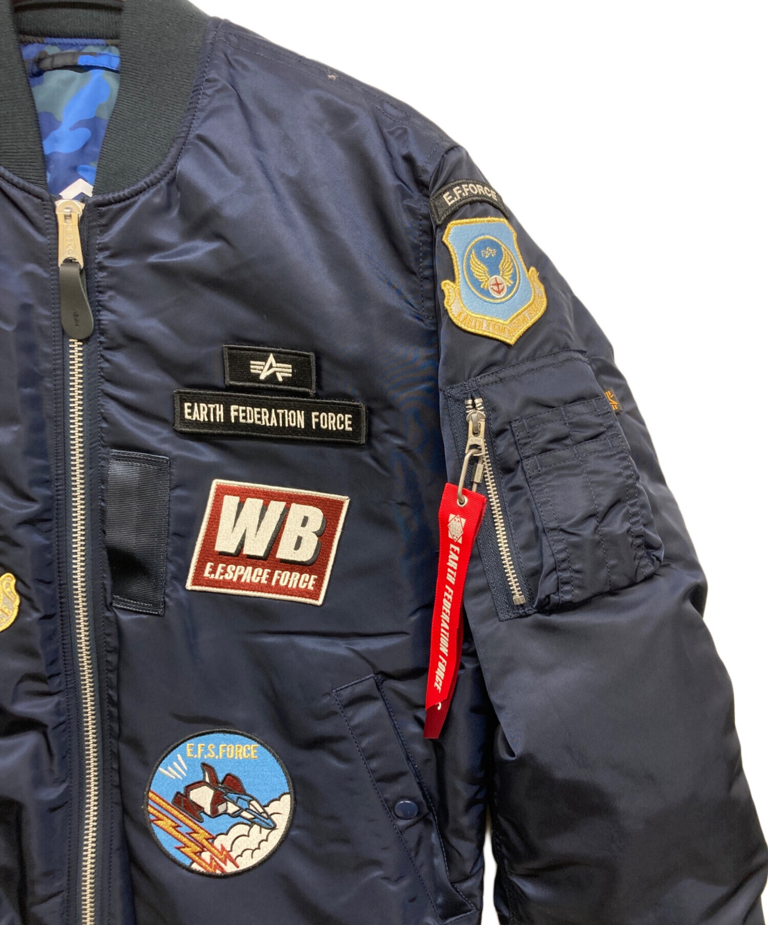中古・古着通販】ALPHA (アルファ) MA-1ジャケット ネイビー サイズ:3L