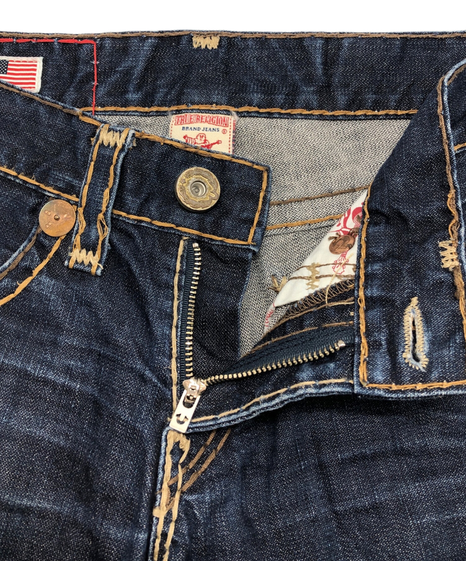 中古・古着通販】TRUE RELIGION (トゥルー レリジョン) 太ステッチ