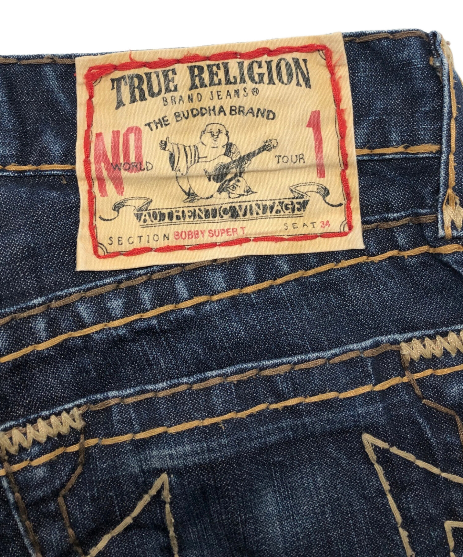 中古・古着通販】TRUE RELIGION (トゥルー レリジョン) 太ステッチ
