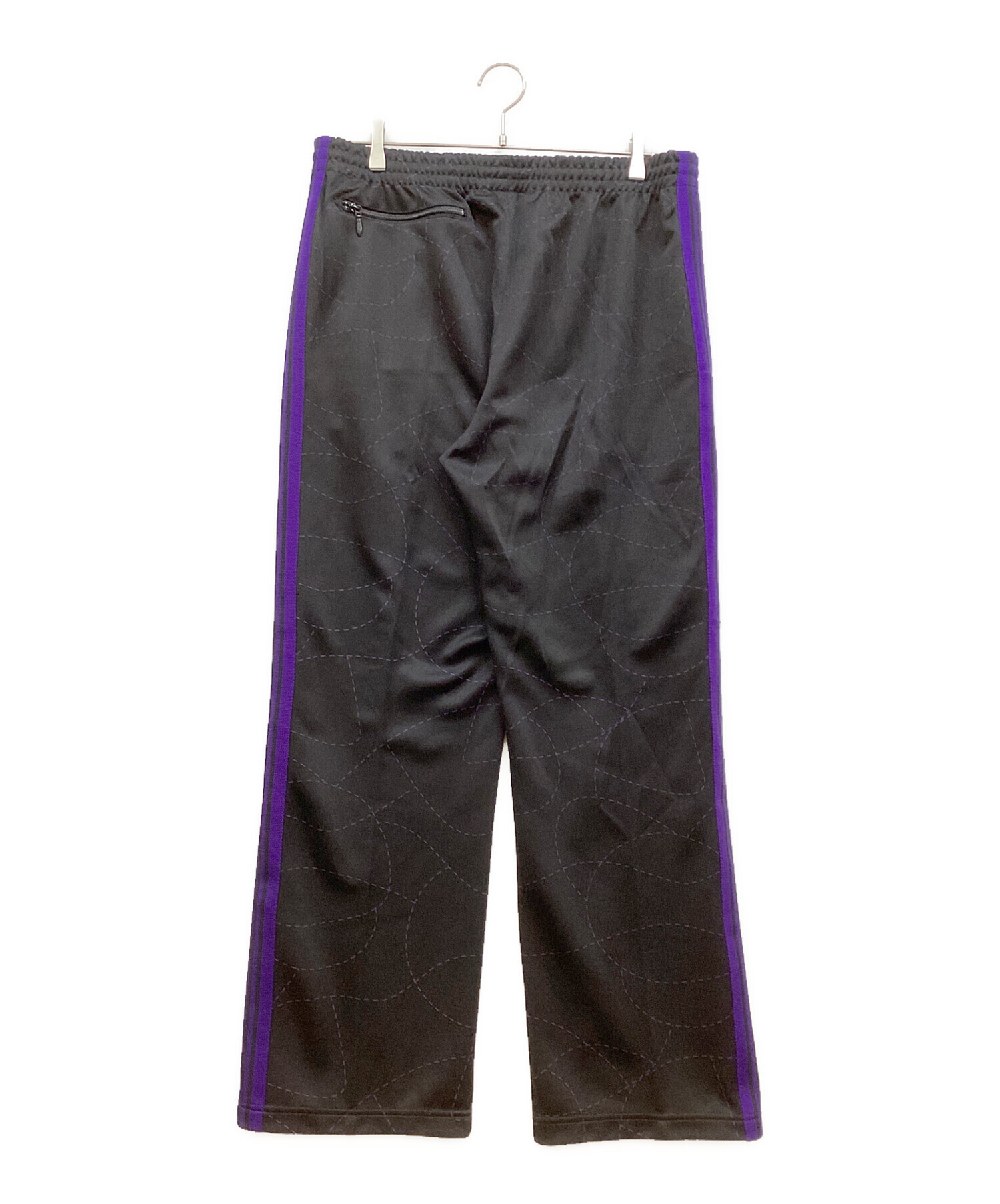 ニードルス×DCシューズ　黒紫ストライプトラックパンツ PEACETREE | ピースツリー