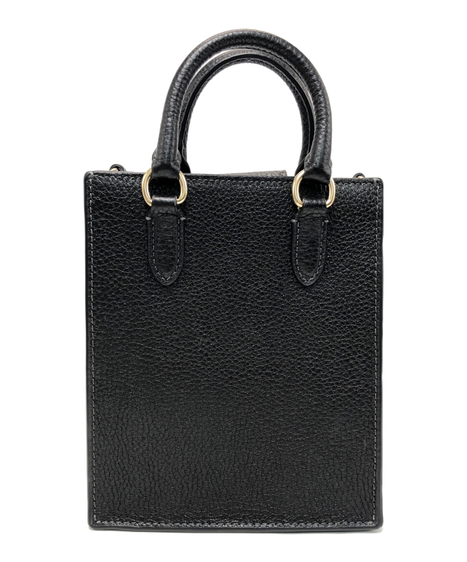 中古・古着通販】COACH (コーチ) ノース サウス ミニ トート ブラック