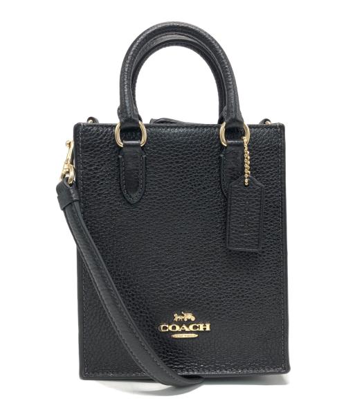中古・古着通販】COACH (コーチ) ノース サウス ミニ トート ブラック