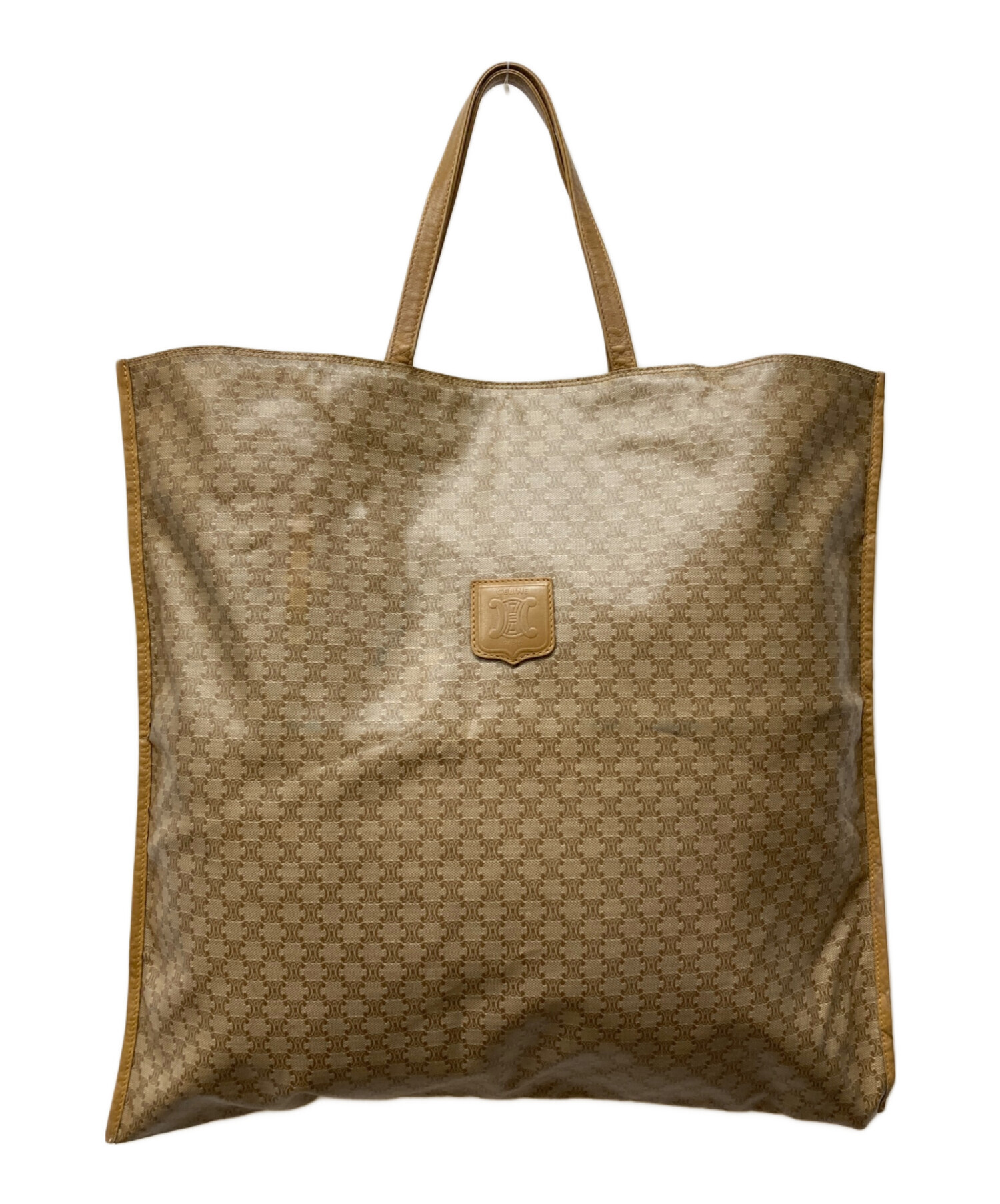 中古・古着通販】CELINE (セリーヌ) マカダムPVCトートバッグ ベージュ