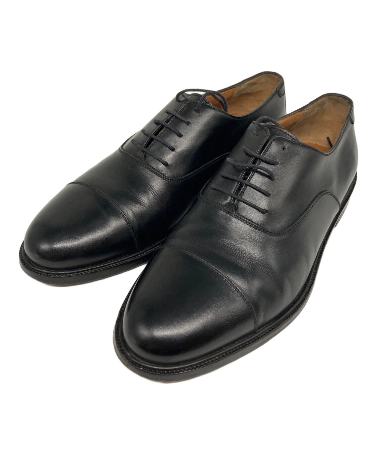 未使用 サルヴァトーレフェラガモ レザー ドレスシューズ ビジネス ブラック 7 中古・古着通販】Salvatore Ferragamo (サルヴァトーレ フェラガモ