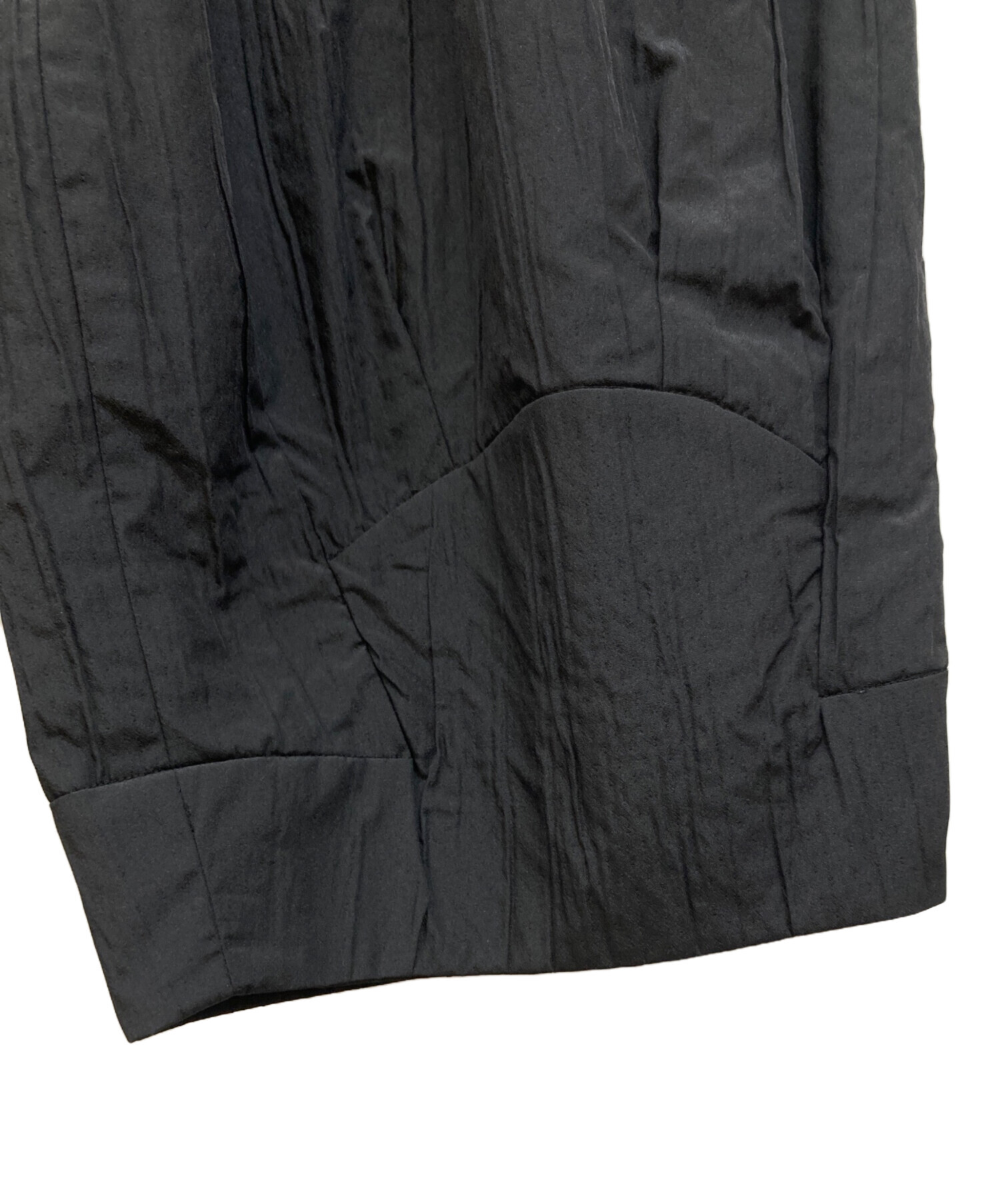 中古・古着通販】慈雨 (ジウ) 楊柳トップス+パンツ ブラック サイズ:40 