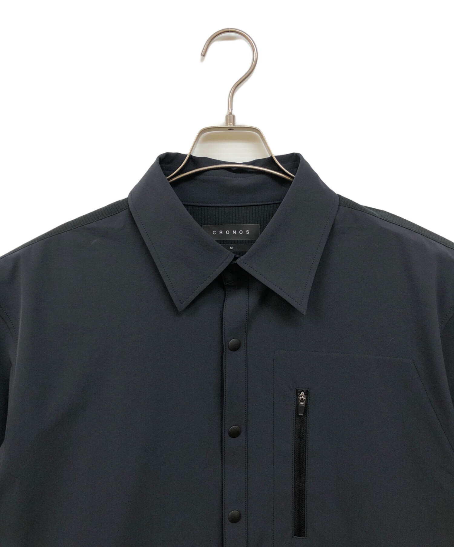 クロノス　CRONOS BLACK 半袖シャツ M 中古・古着通販】CRONOS (クロノス) 半袖シャツ ブラック サイズ:M