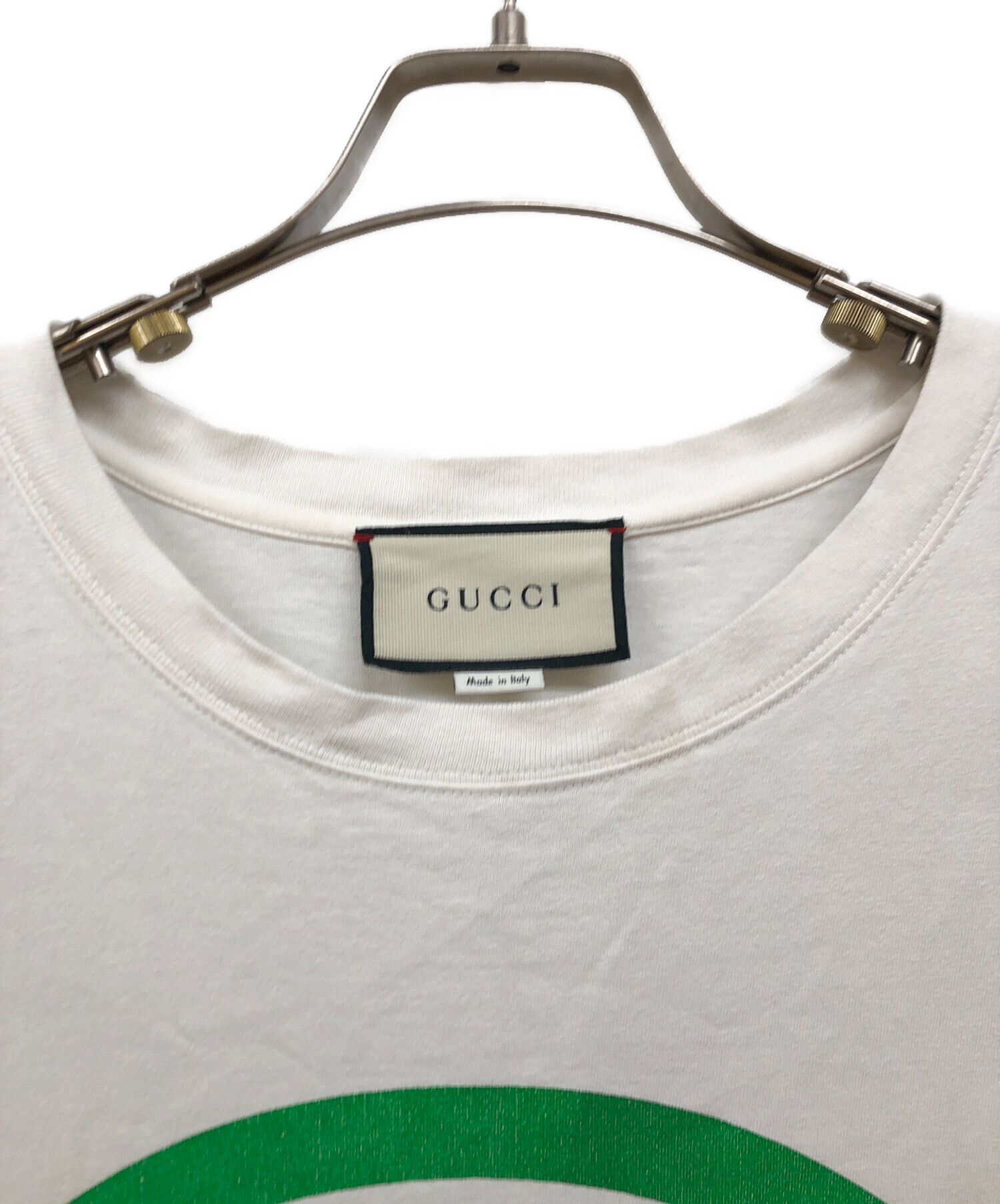 GUCCI グッチ インターロッキングGプリントTシャツ 580762 ホワイト XXS 24新作 グッチ インターロッキングG プリント コットン Tシャツ (GUCCI