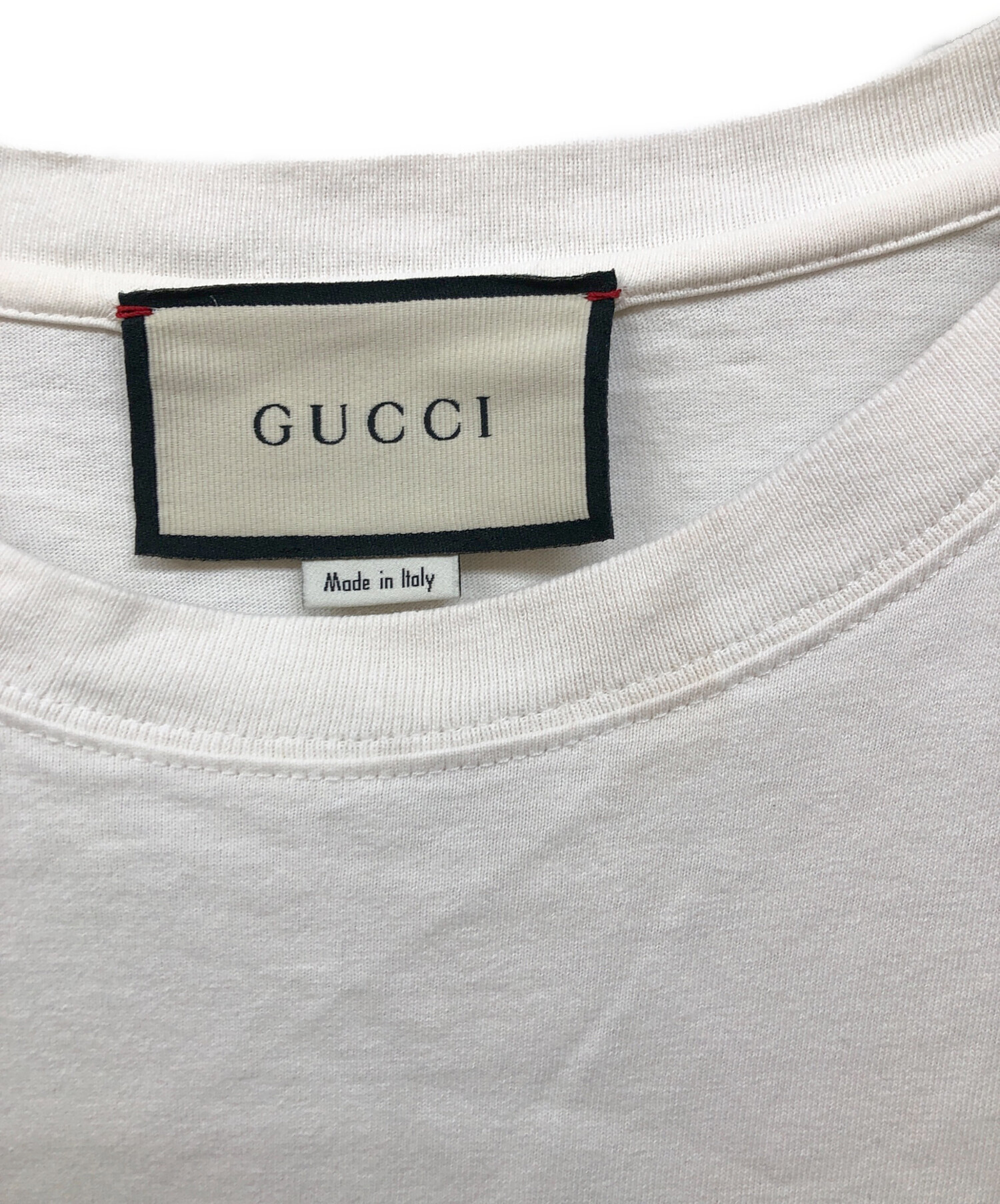 GUCCI グッチ インターロッキングGプリントTシャツ 580762 ホワイト XXS GUCCI（グッチ）インターロッキングプリントTシャツ』ハイブランドT