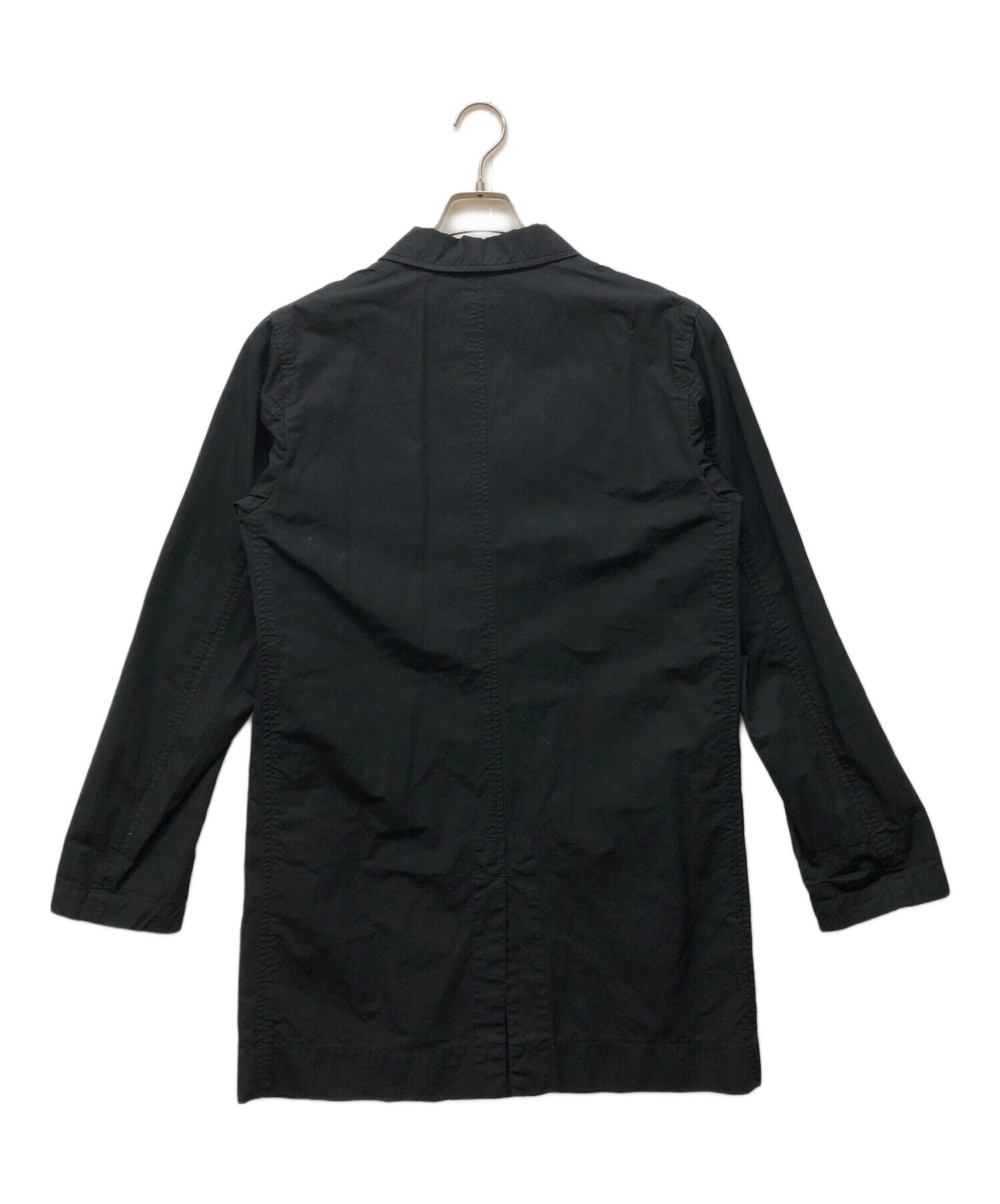 中古・古着通販】Ouur (アウアー) ノーカラーコート ブラック サイズ:1