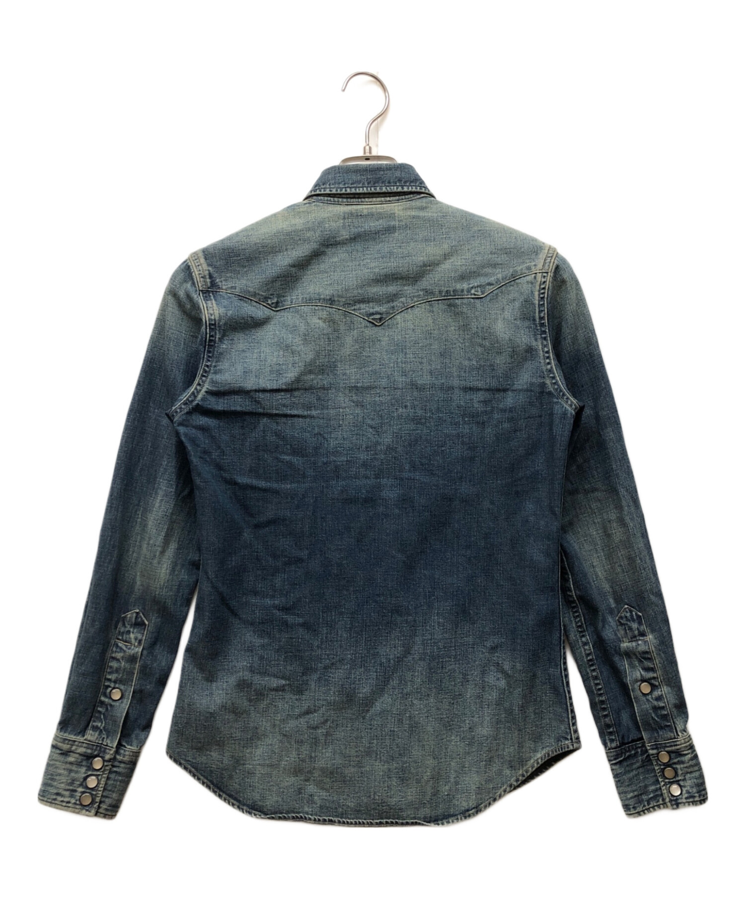 中古・古着通販】RRL (ダブルアールエル) デニムウエスタンシャツ