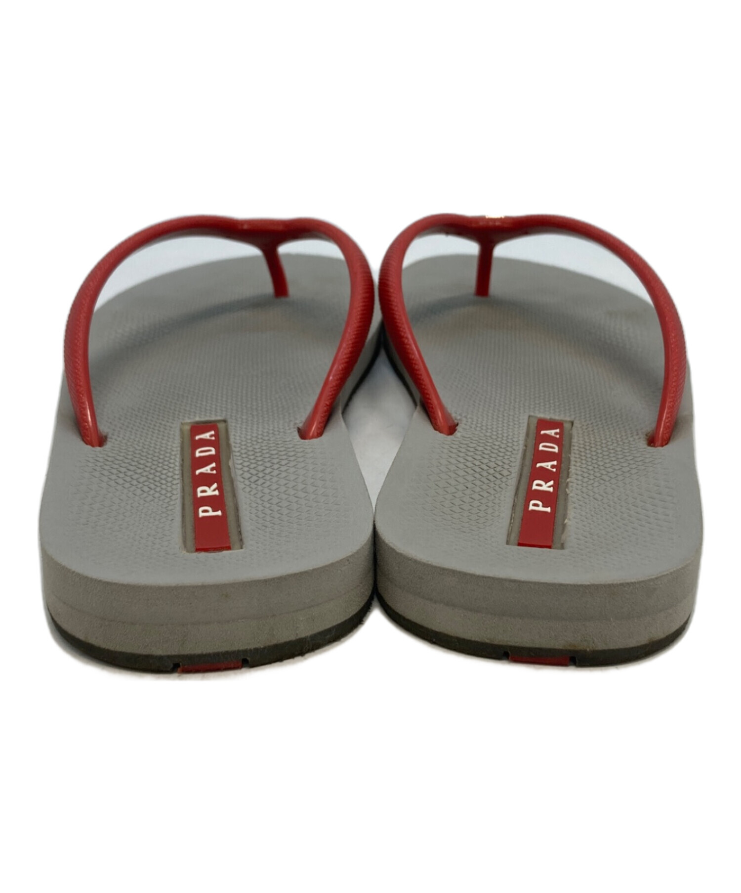 未使用品◇PRADA プラダ ビーチサンダル サイズ38◇grey /グレー 