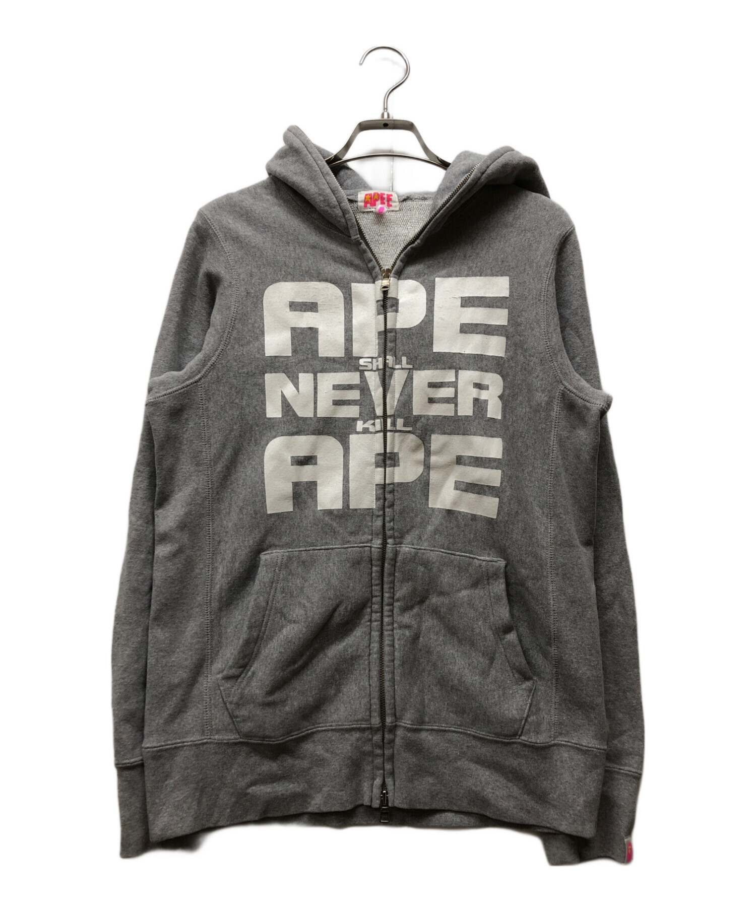 A Bathing Ape グレーパーカー XL 大幅値下げ 値下げ交渉可】A BATHING APE グレー パーカー - メルカリ