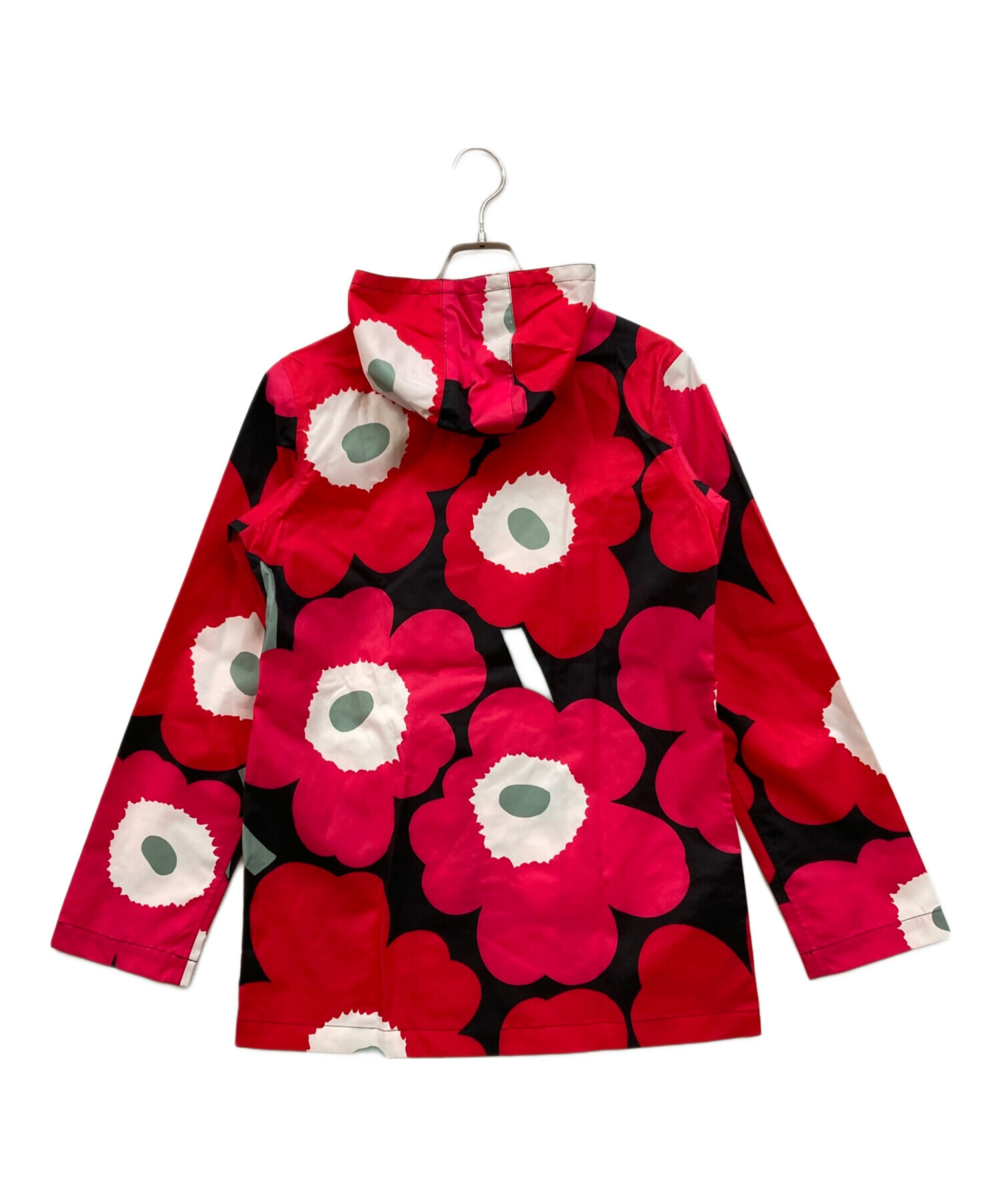 美品 Marimekko マリメッコ ウニッコ ロゴ刺繍 ニット ワンショルダーバッグ オレンジ×ピンク レディース 古着 中古 USED marimekko（マリメッコ） トートバッグ Knitted Bag Large Unikko